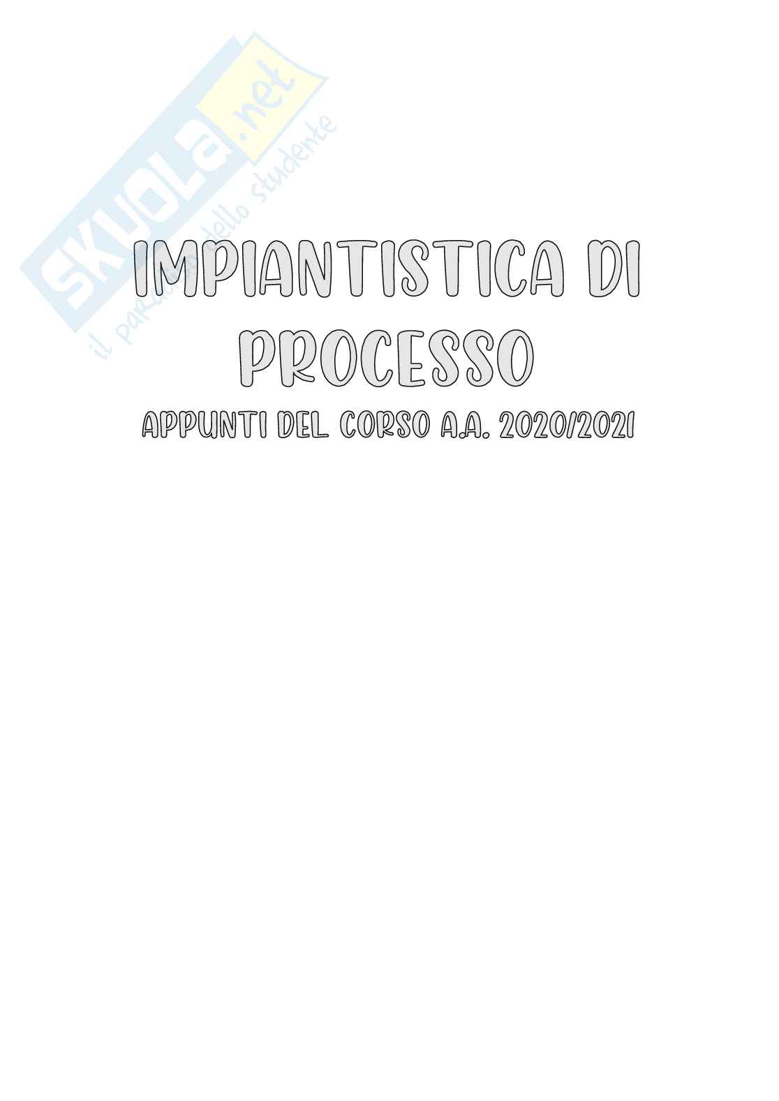 Impiantistica di Processo Pag. 1