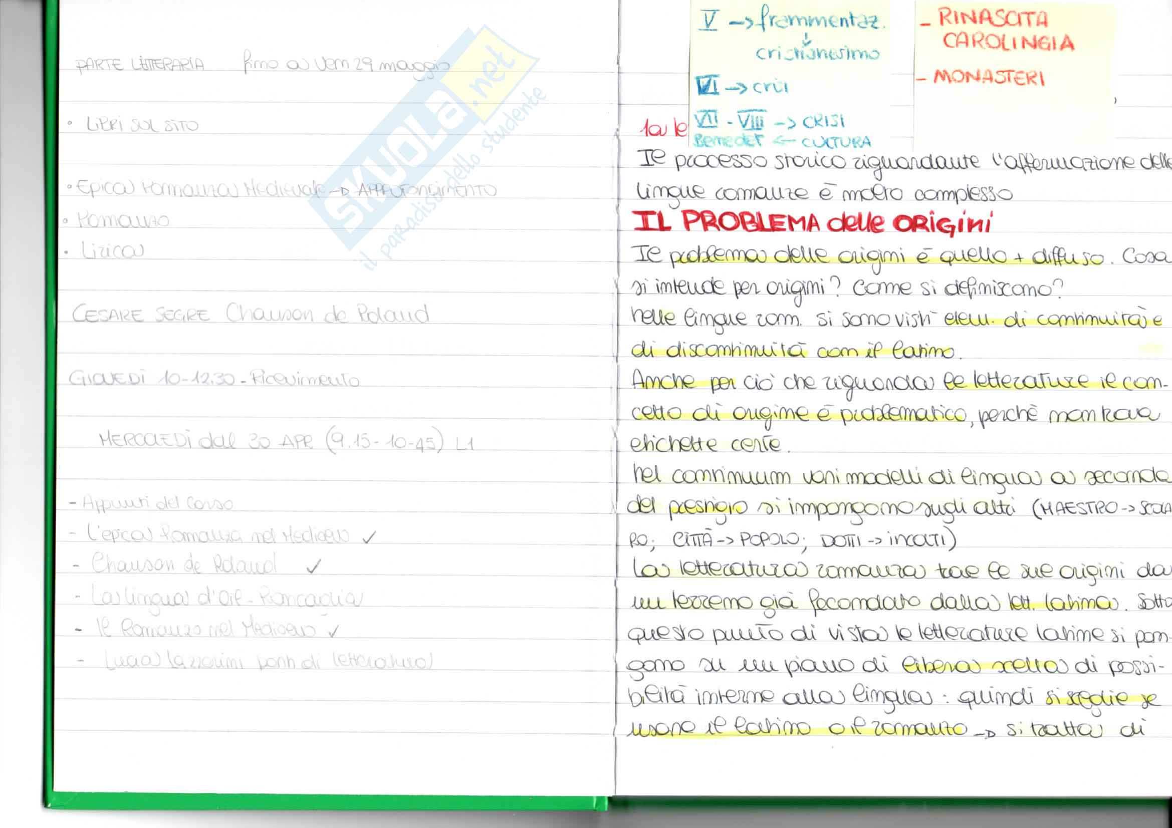 Filologia Romanza B Pag. 6