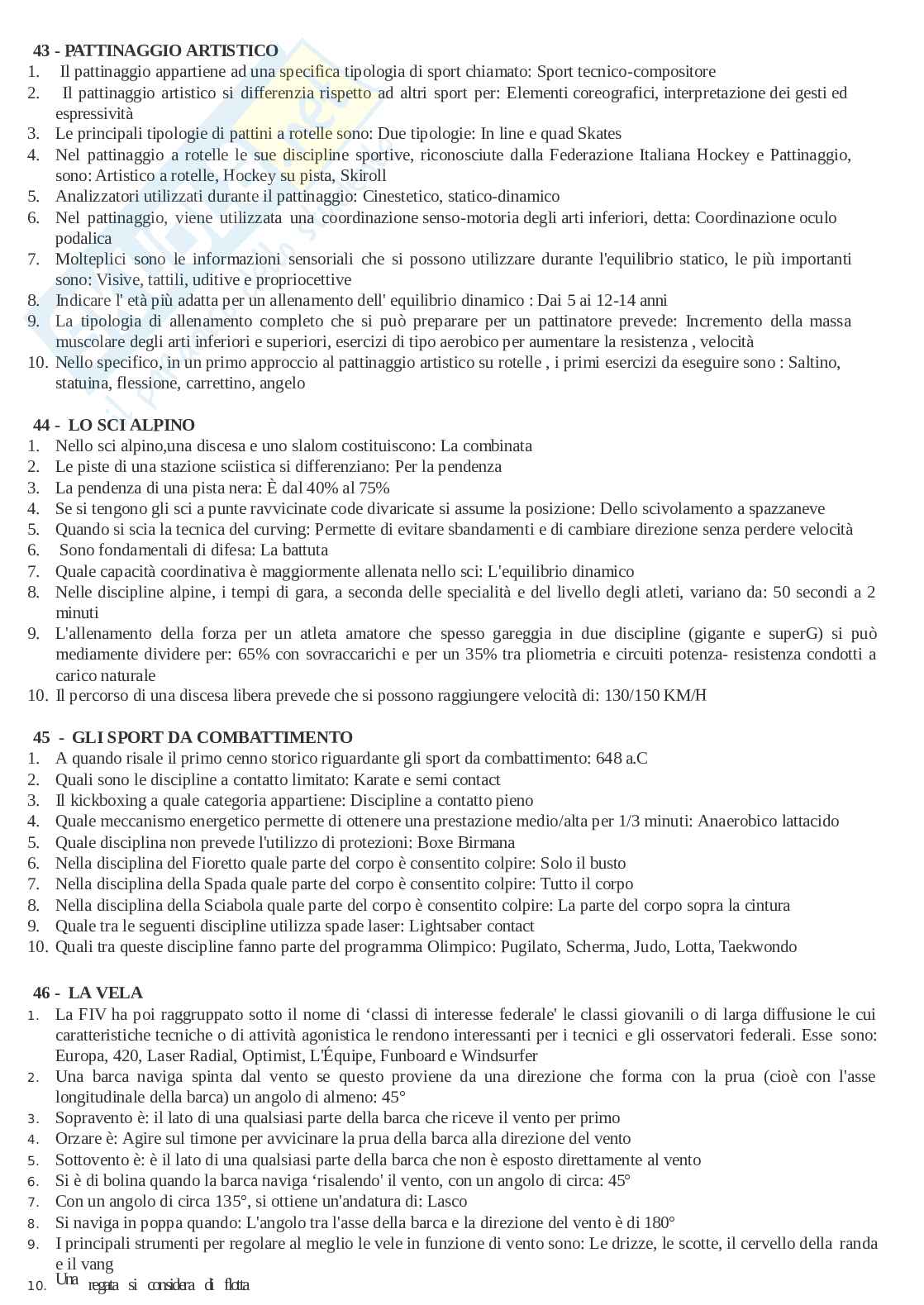 Paniere Metodi e didattiche degli sport individuali e di squadra, aggiornato e completo + Extra. In ordine Pag. 36