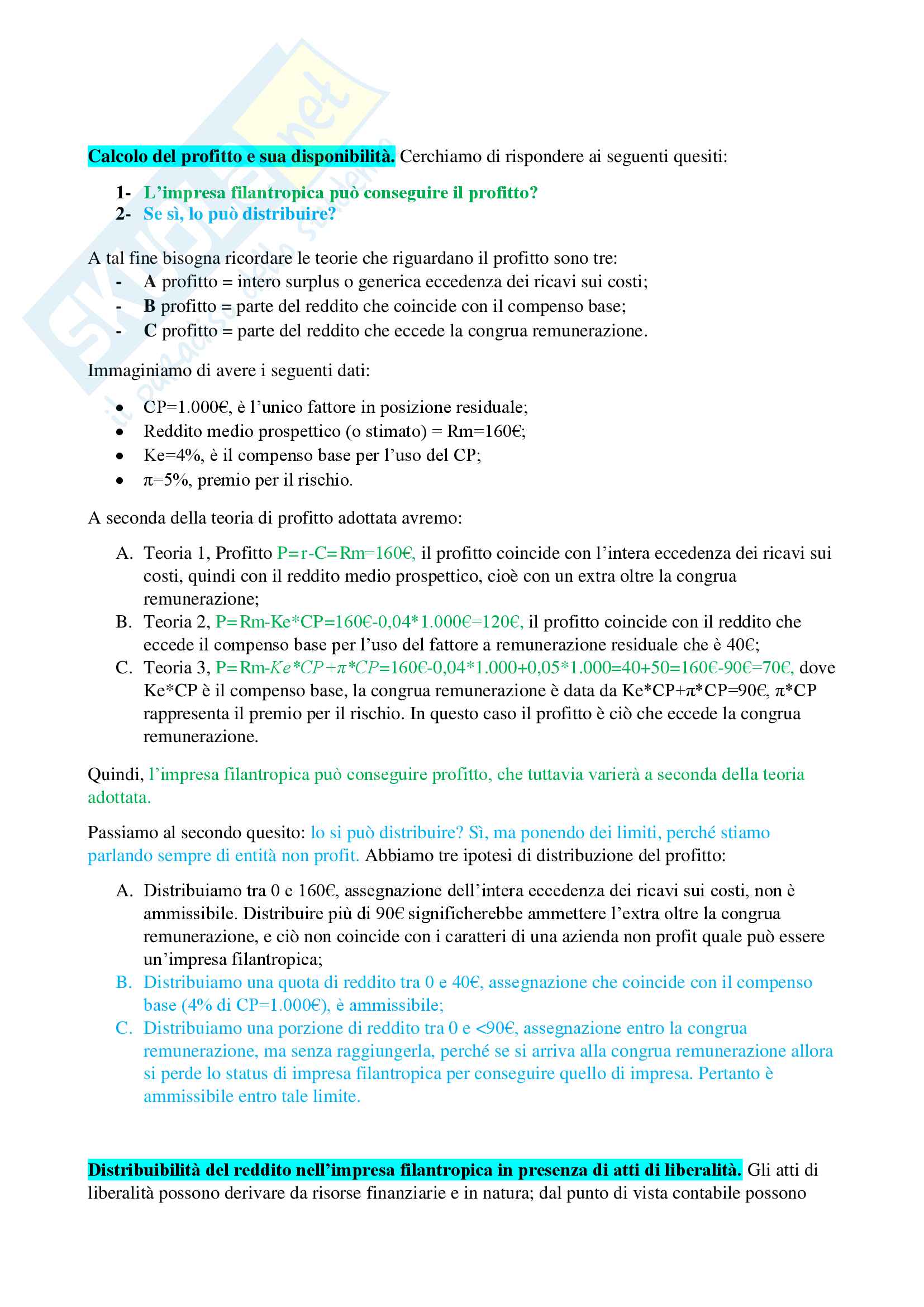 Esercizi di economia delle aziende non profit Pag. 11