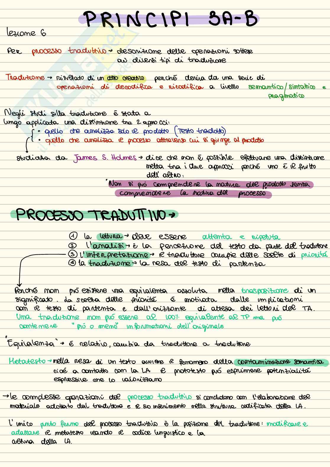 Appunti di Teoria e storia della traduzione - seconda parte Pag. 1
