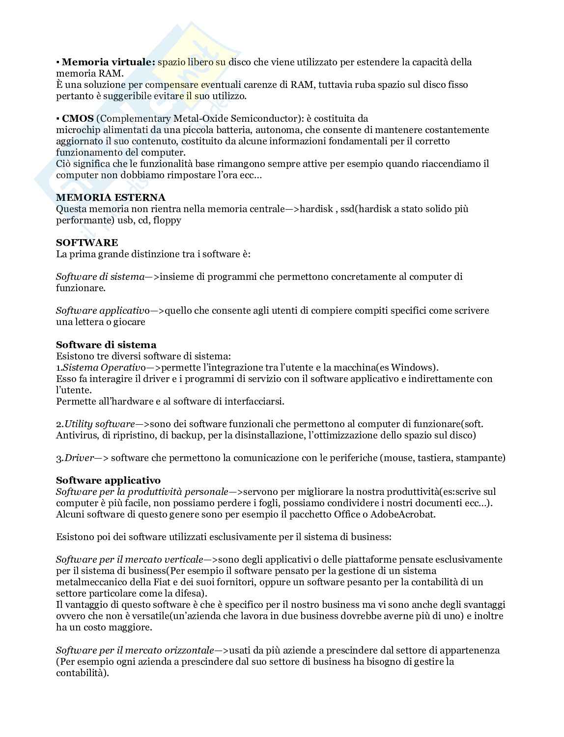Esame Informatica e sistemi informativi Pag. 11
