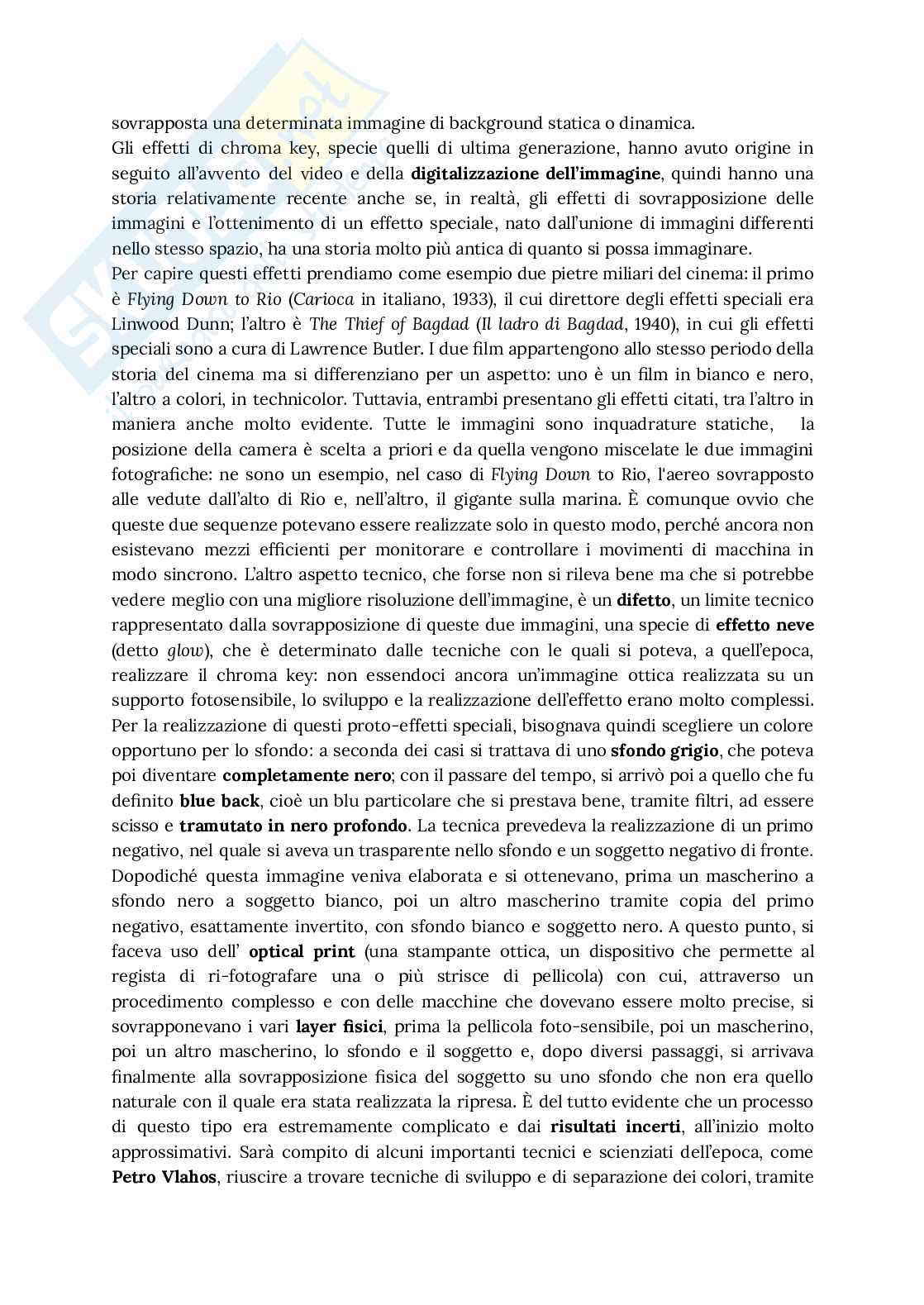 Riassunto esame Tecnologie multimediali per il cinema e la televisione, Prof. Morreale Domenico, libro consigliato Cinema digitale. Teorie e pratiche, Uva Christian Pag. 16