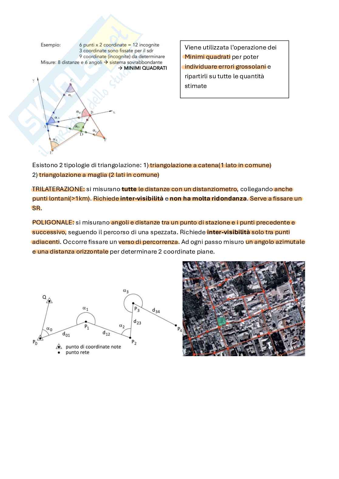 Schemi Topografia e trattamento delle osservazioni Pag. 11