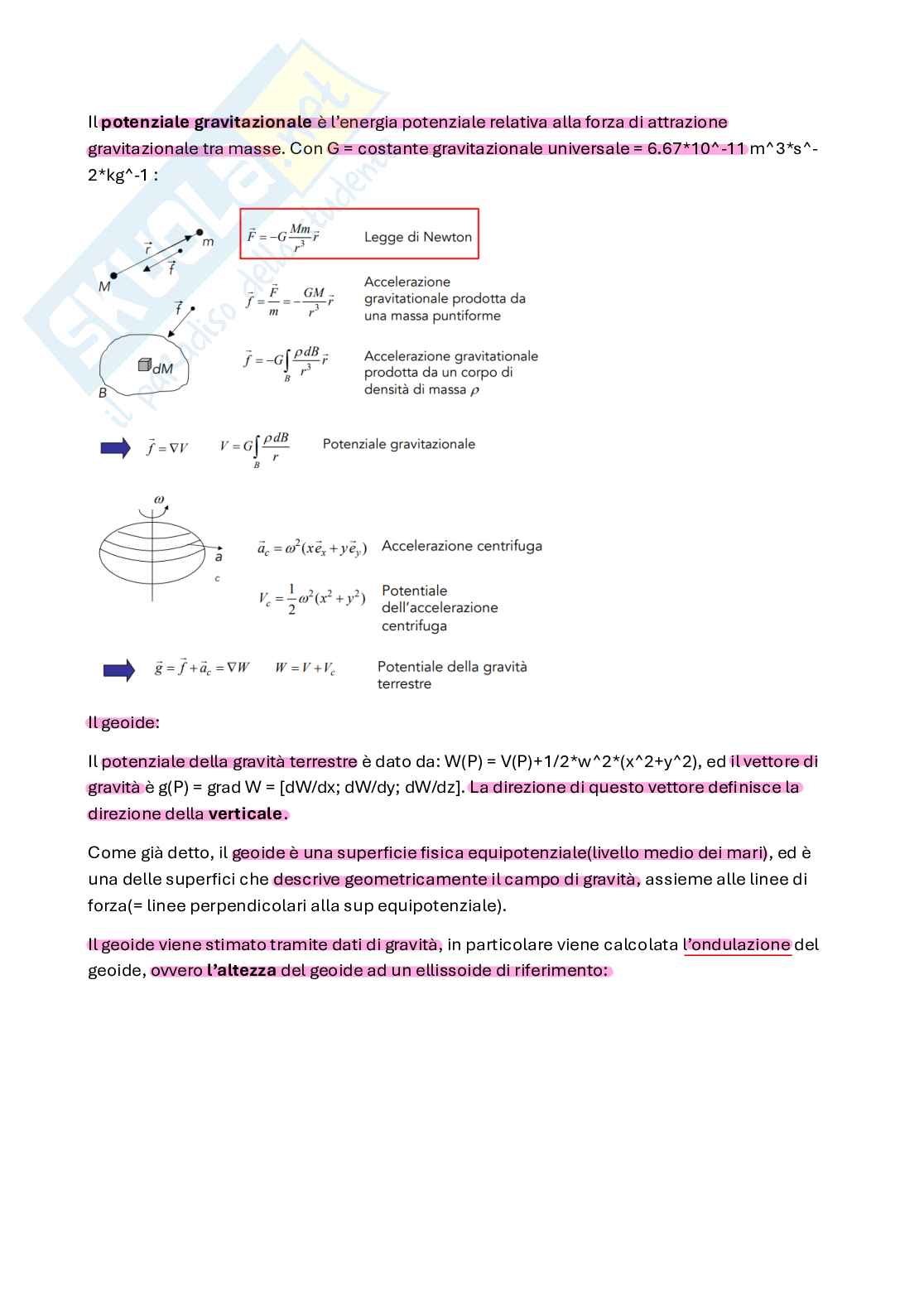 Schemi Topografia e trattamento delle osservazioni Pag. 16