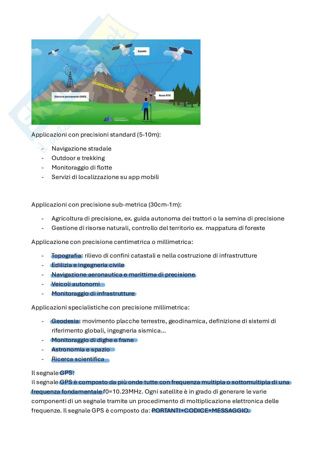 Schemi Topografia e trattamento delle osservazioni Pag. 31