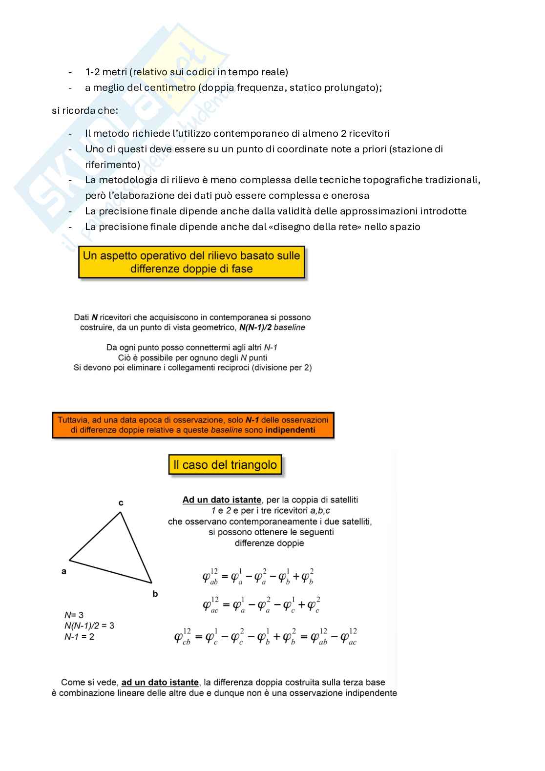Schemi Topografia e trattamento delle osservazioni Pag. 41