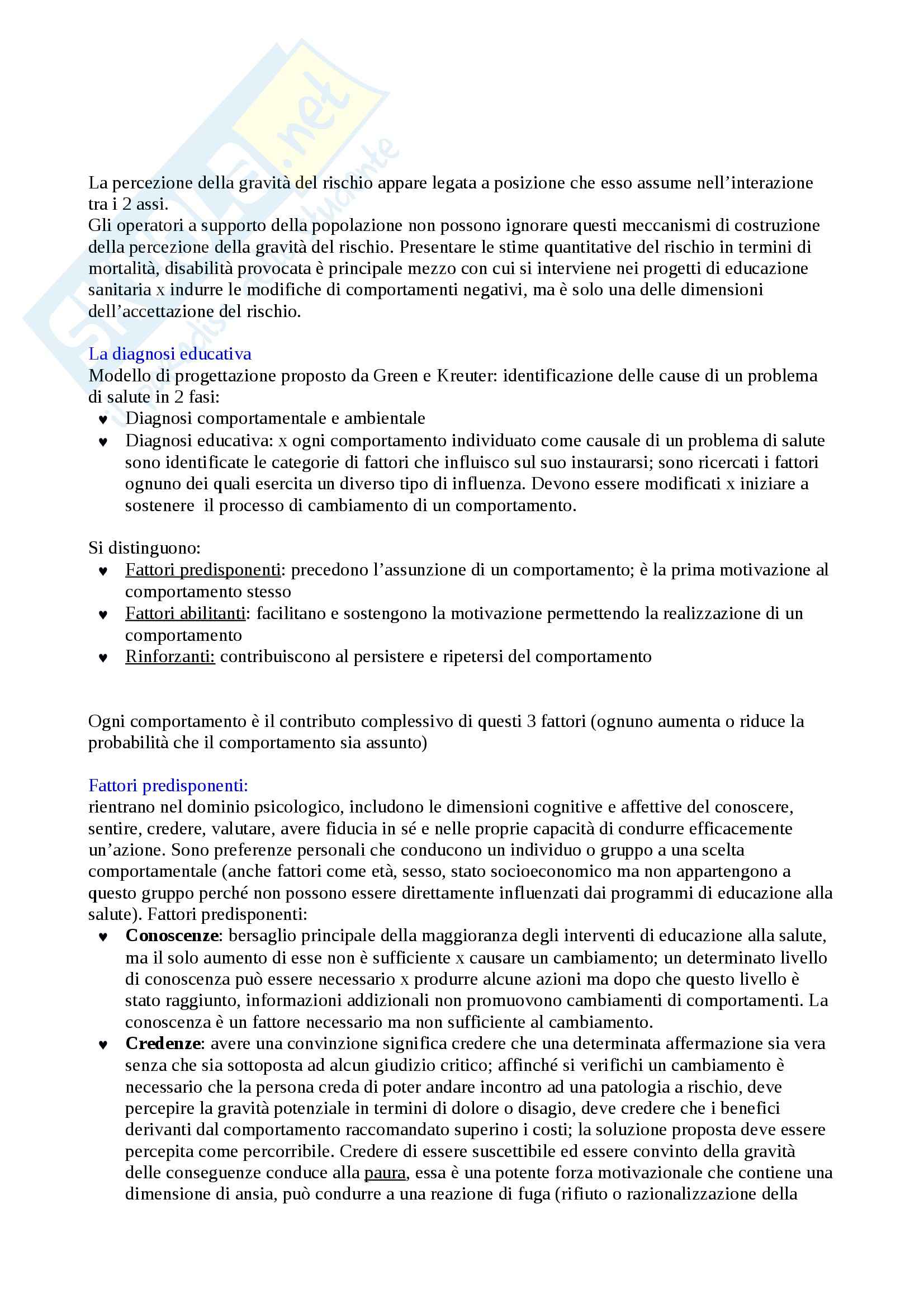 Lezioni, Educazione sanitaria ed epidemiologia Pag. 16