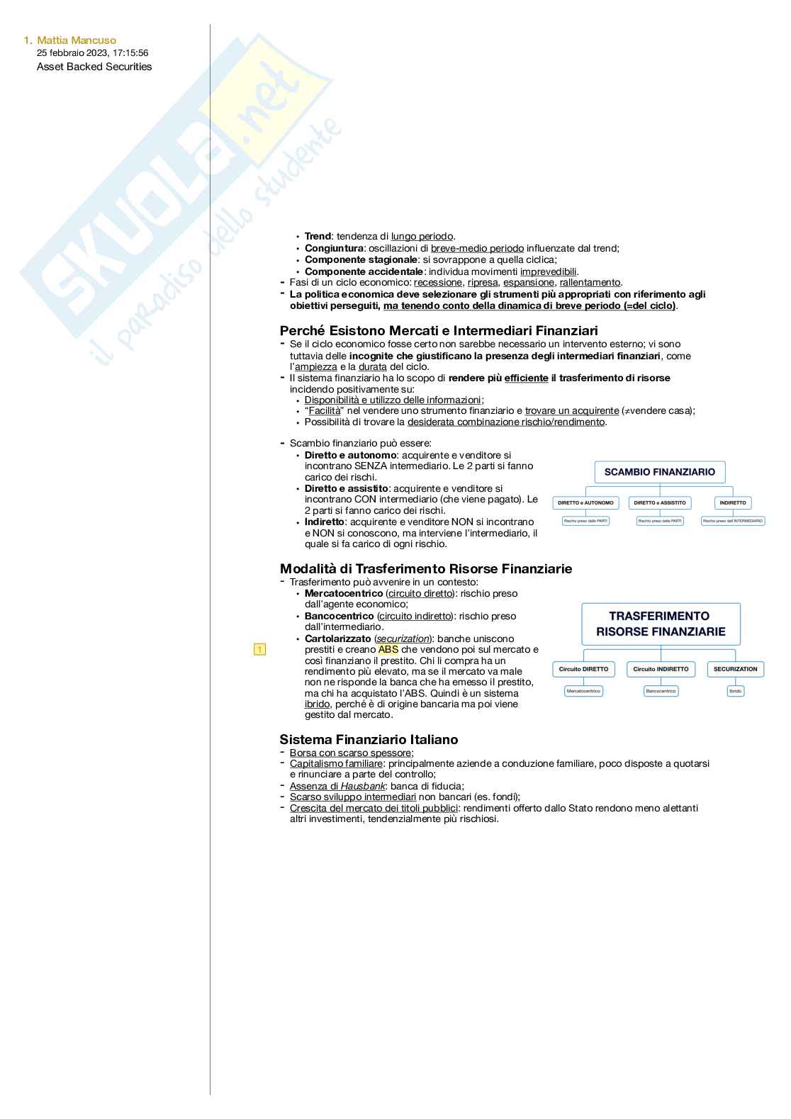 Totale esame Economia degli intermediari finanziari Pag. 2