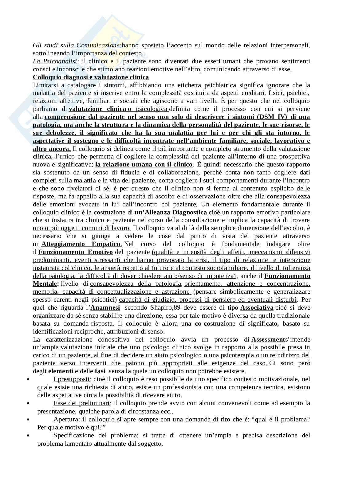 Colloquio clinico Pag. 2