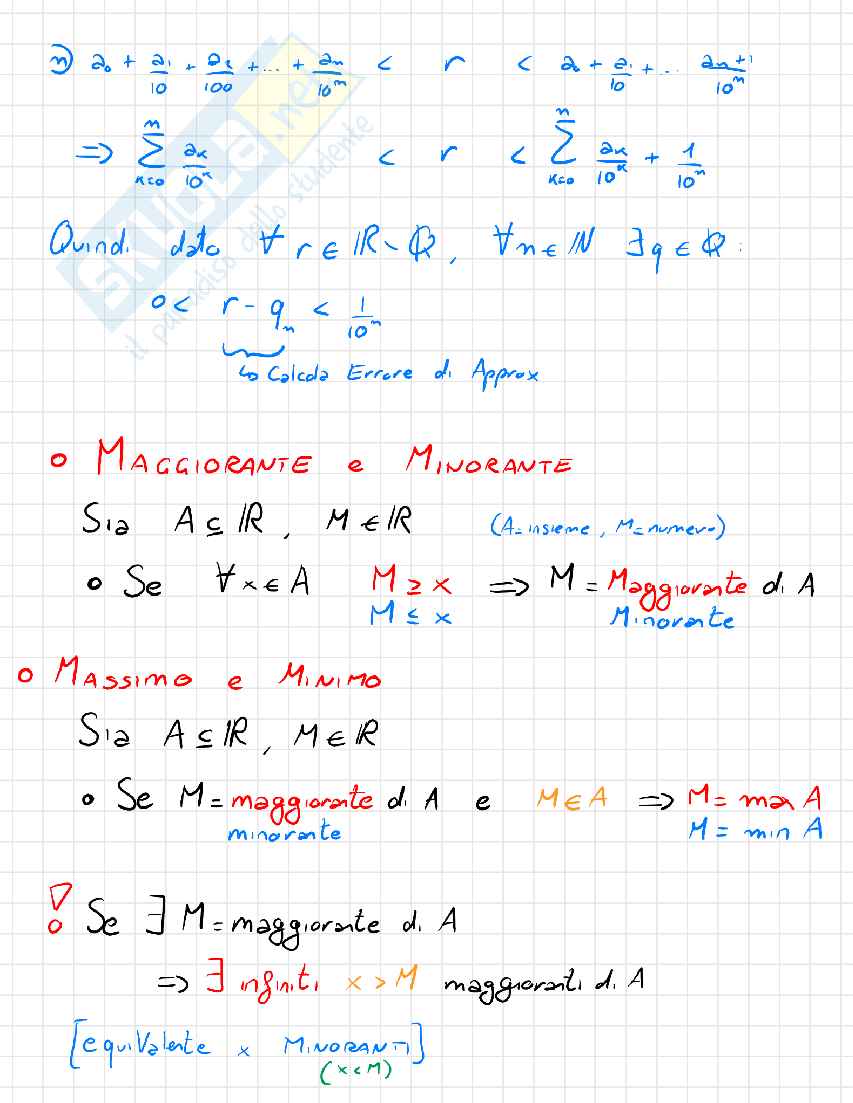 Appunti Completi di Matematica del continuo – Integrazione Libro + Lezioni (A.A. 2025/26) Pag. 6
