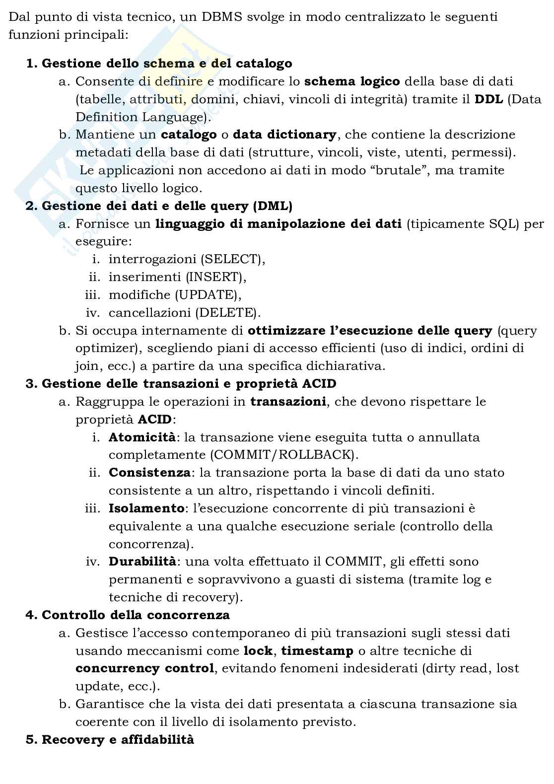 Appunti Basi di dati e sistemi informativi Pag. 2