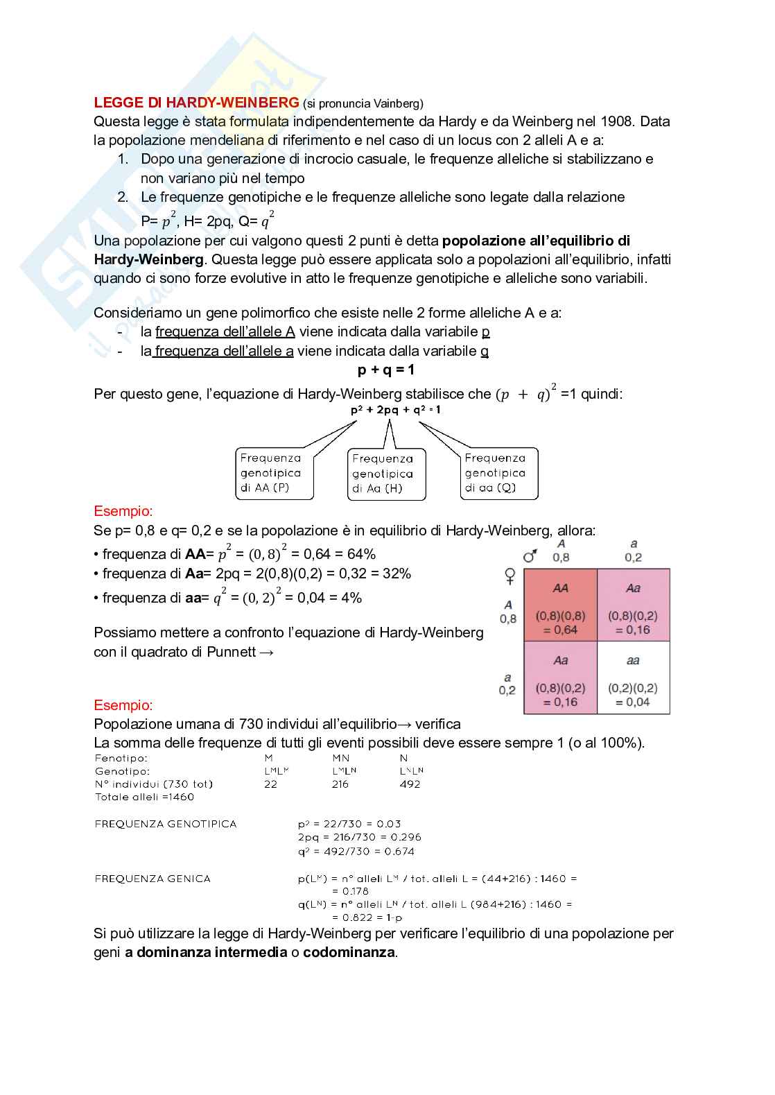 Appunti di Genetica Pag. 51