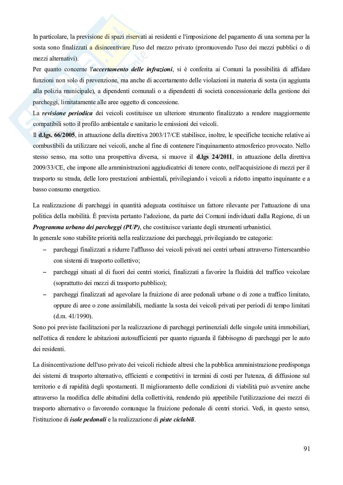 Riassunto esame Diritto dell'ambiente, Prof. Troise Mangoni Wladimiro, libro consigliato Diritto dell'ambiente, Lugaresi  Pag. 91