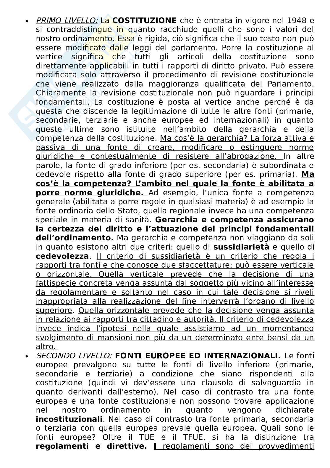 Riassunto esame Diritto privato comparato, Prof. Carimini Francesca, libro consigliato Diritto privato , Perlingieri Pag. 11