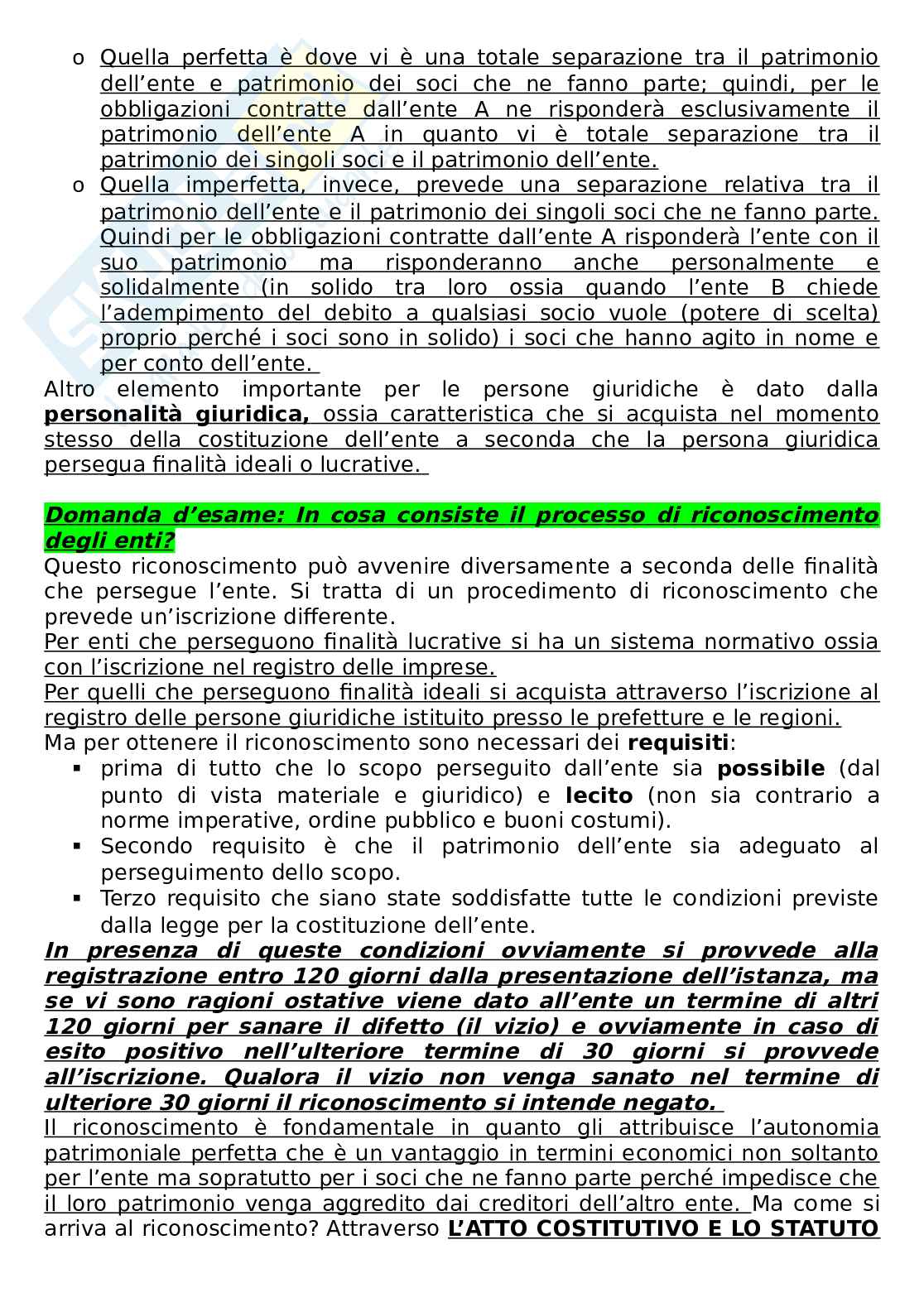 Riassunto esame Diritto privato comparato, Prof. Carimini Francesca, libro consigliato Diritto privato , Perlingieri Pag. 31