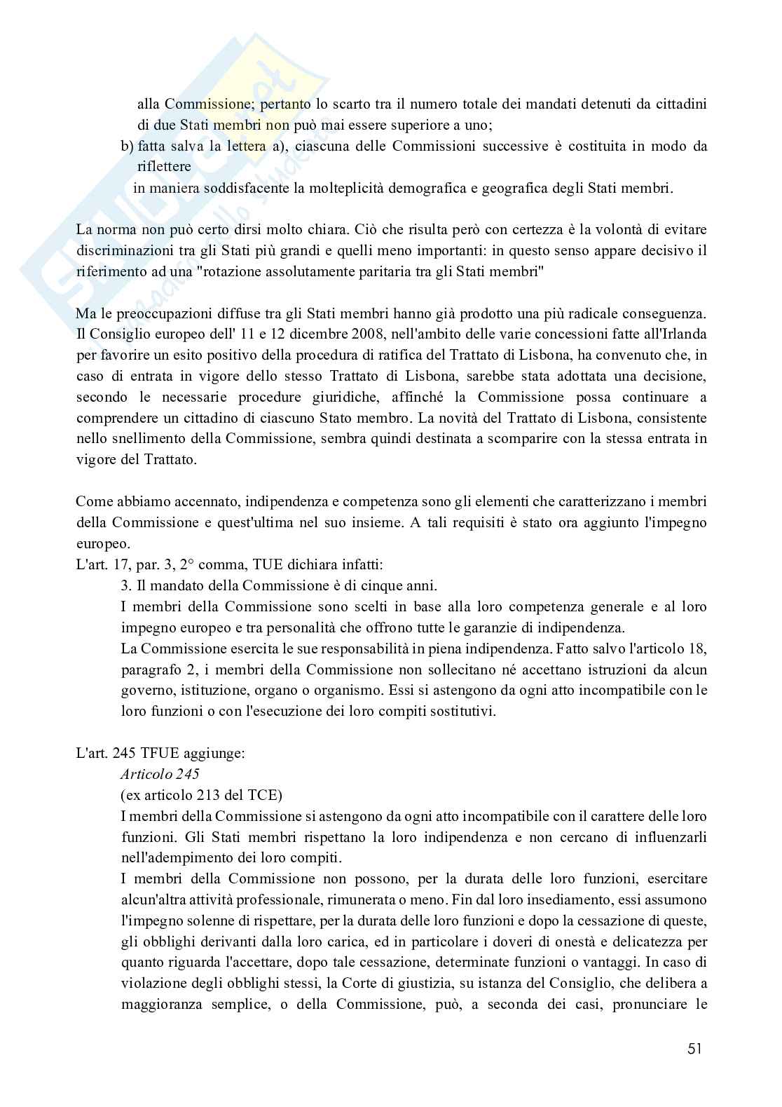 Riassunto esame Diritto dell'Unione europea, prof. Villani, libro consigliato Istituzioni di diritto dell'Unione europea, Villani Pag. 51