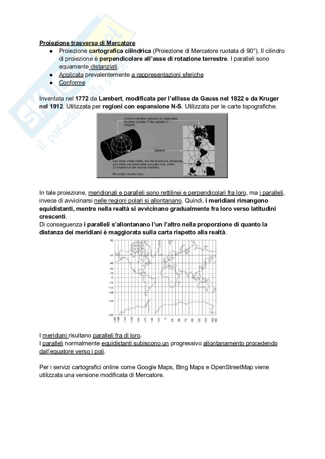 Appunti di Cartografia  Pag. 16