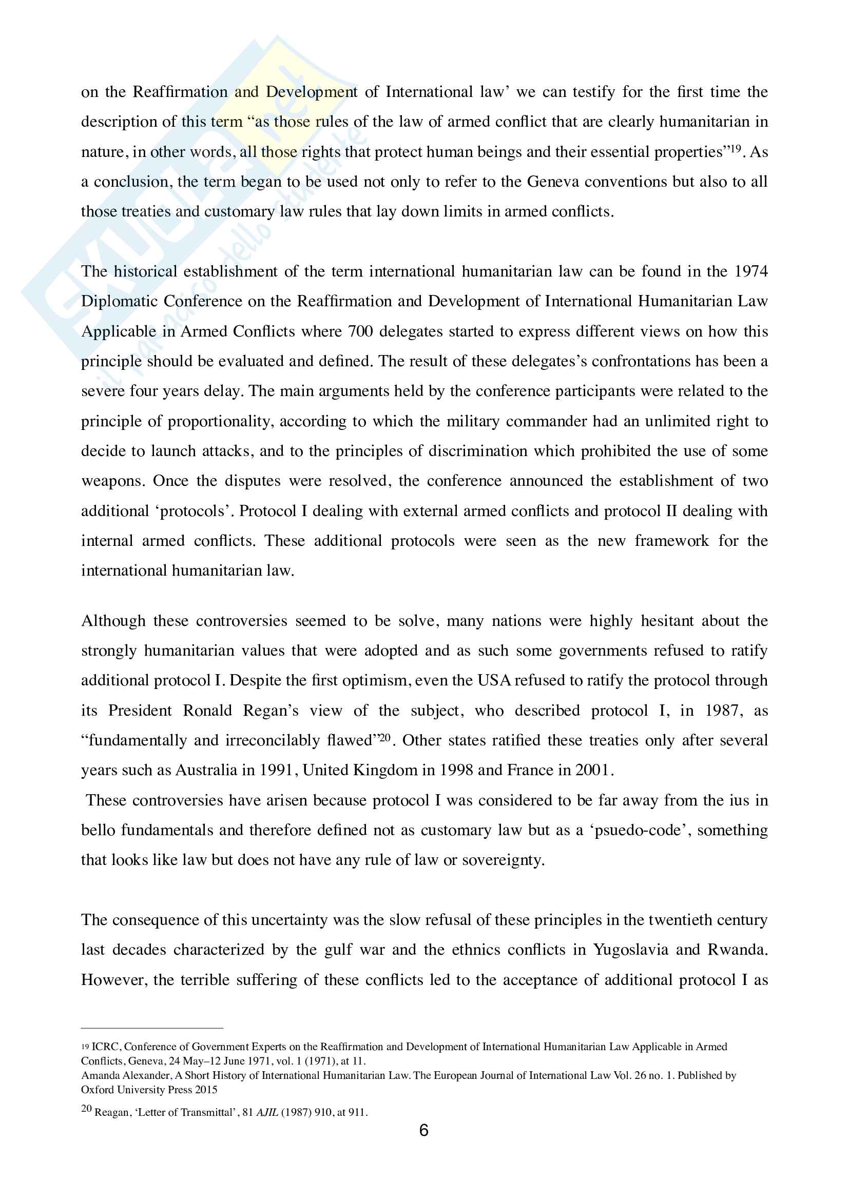 Paper in International Humanitarian Law Pag. 6