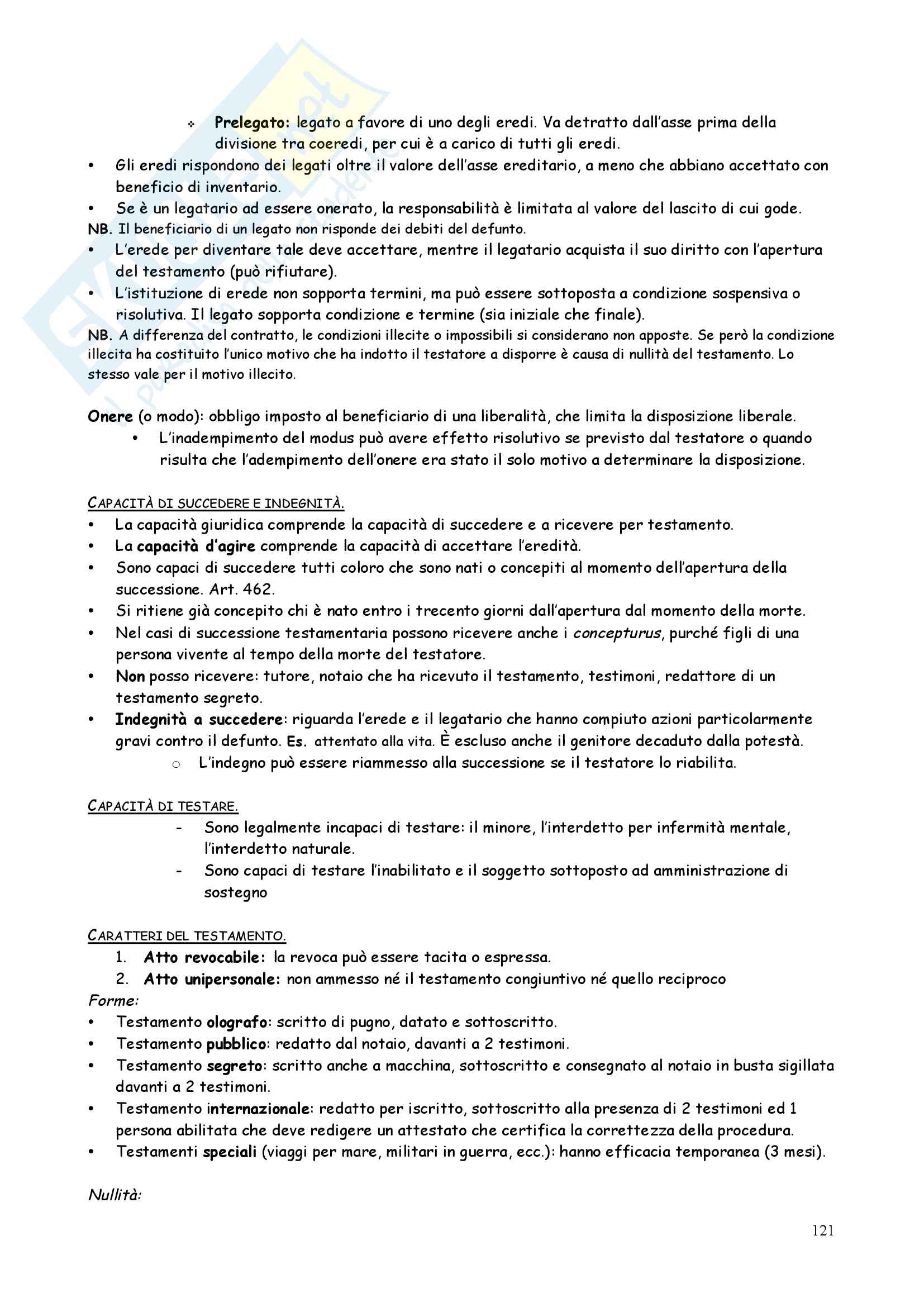 Riassunto esame Diritto privato, prof. Iudica, libro consigliato Linguaggi di diritto privato, Zatti Pag. 121