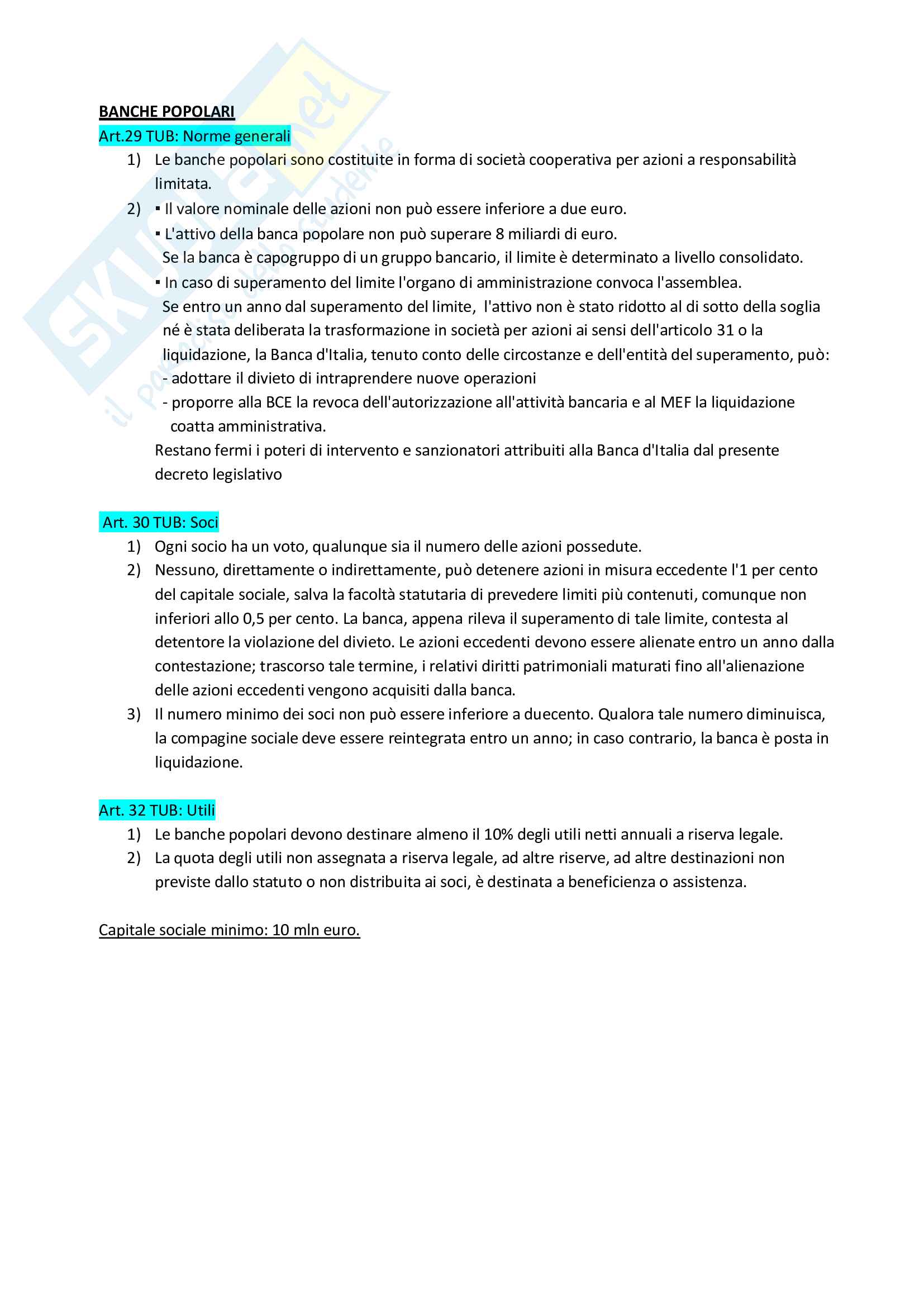 Economia e gestione della banca, prof C. Rovera Pag. 11