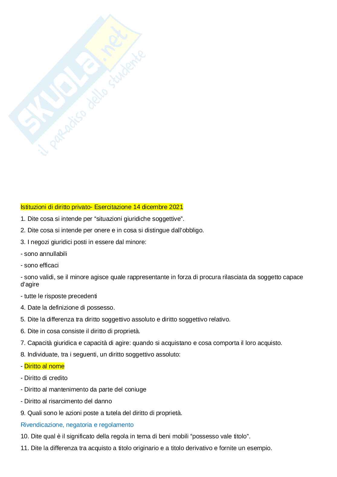 istituzioni di diritto privato Pag. 86