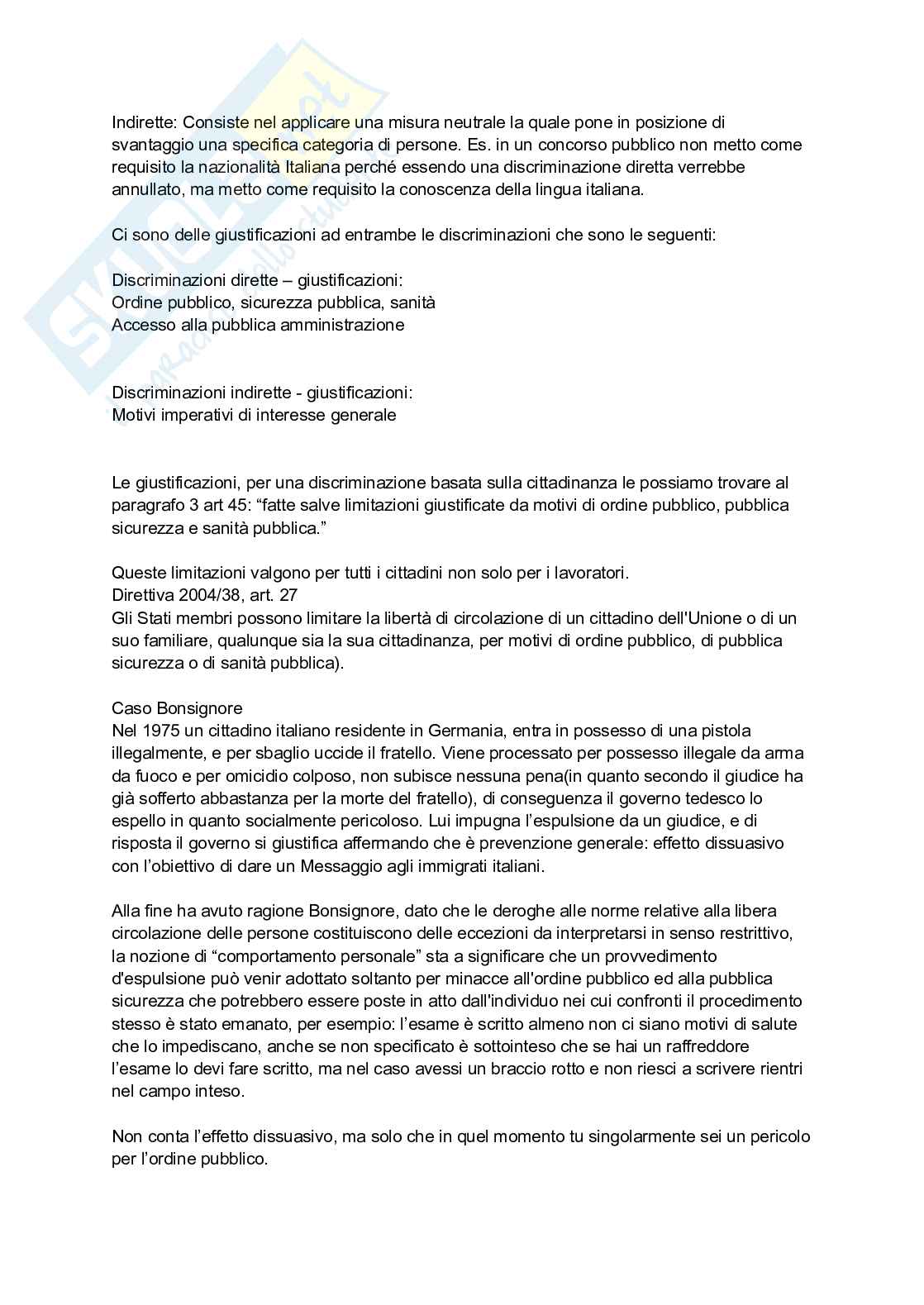Appunti completi di Diritto europeo e internazionale del lavoro Pag. 41