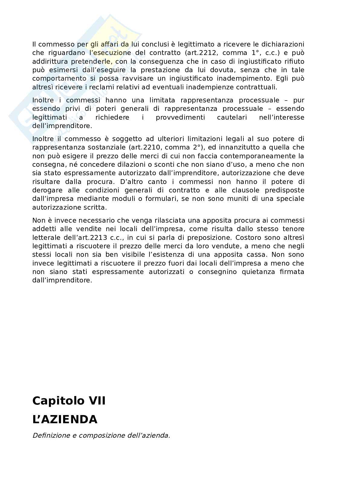 Disciplina dell'impresa Pag. 61