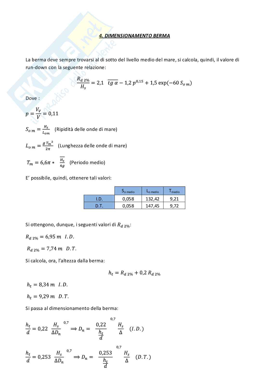 Esercitazione "Regime e protezione dei litorali" Pag. 21