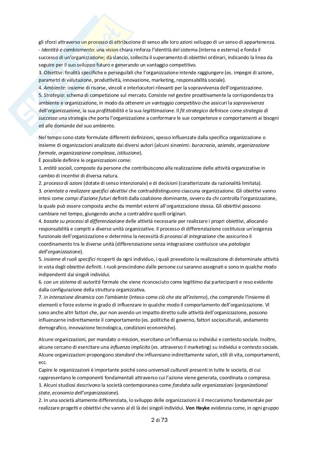 Appunti Psicologia delle organizzazioni Pag. 2