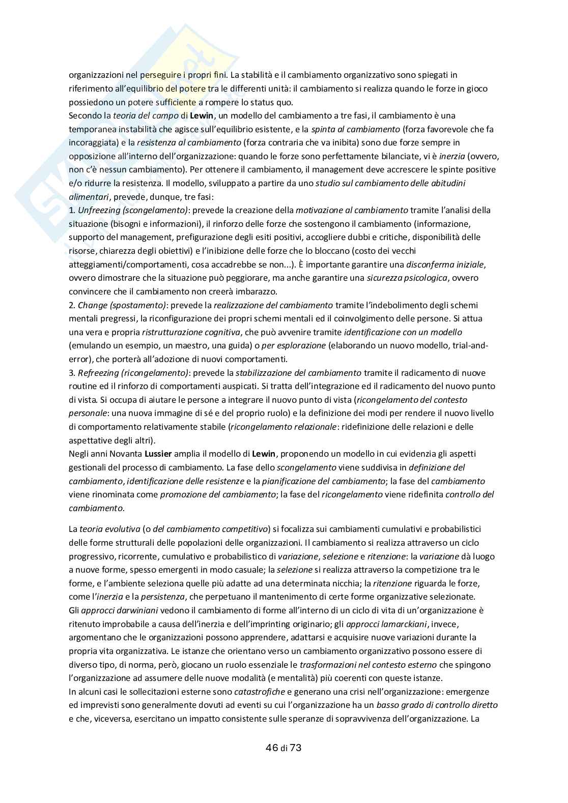Appunti Psicologia delle organizzazioni Pag. 46