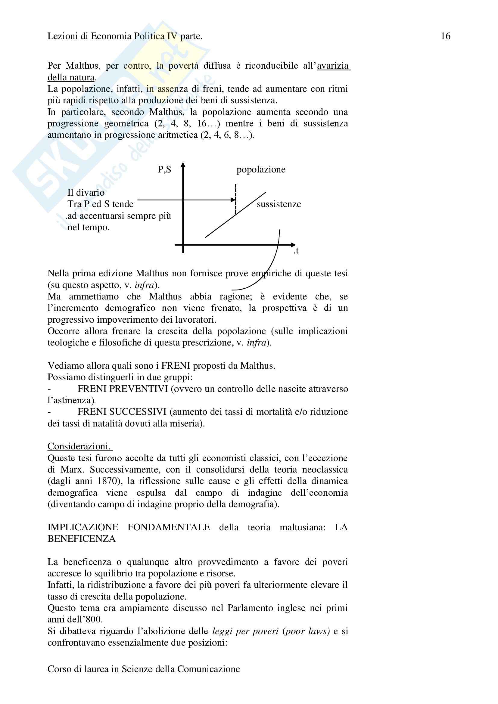 Legge dei rendimenti marginali Pag. 16