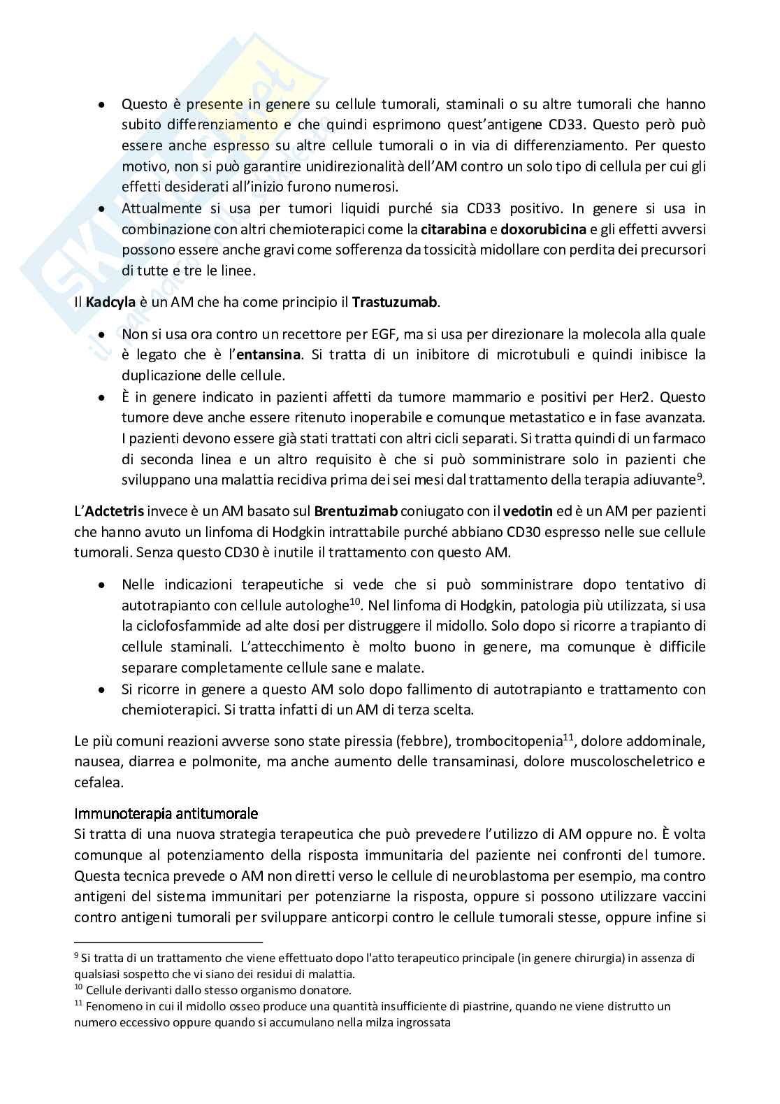 Anticorpi monoclonali in terapia Pag. 36