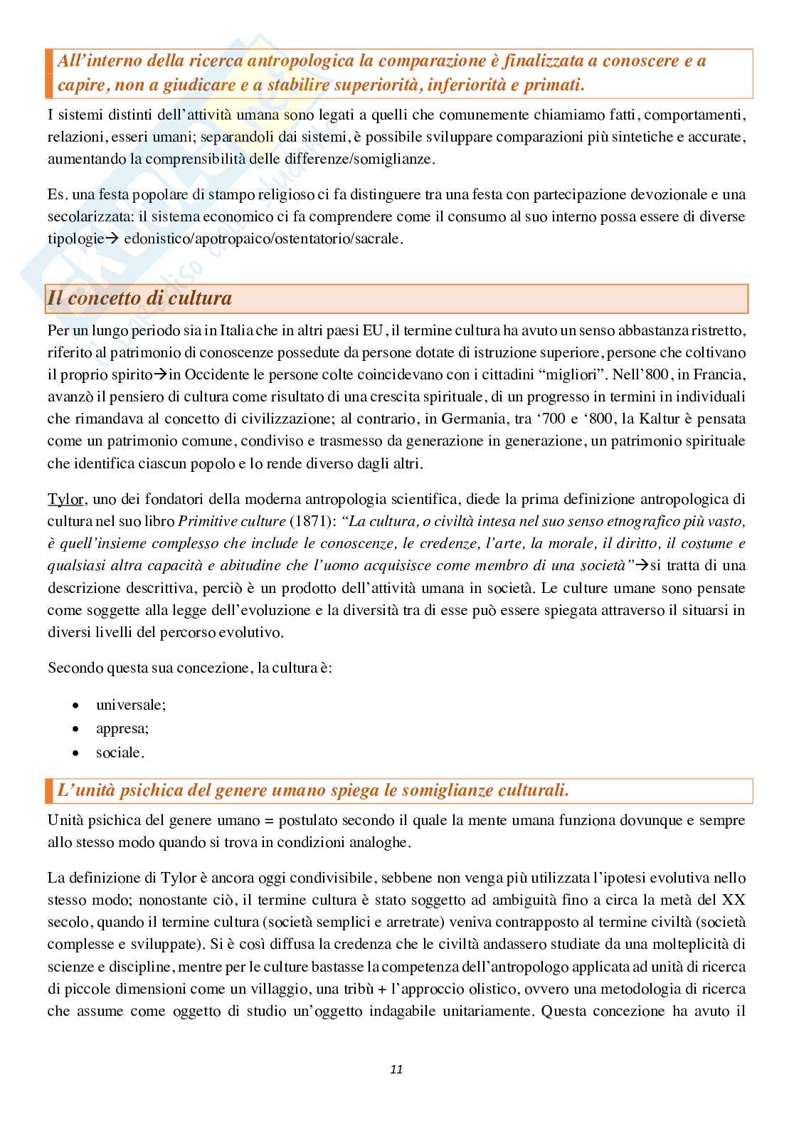 Antropologia culturale Pag. 11