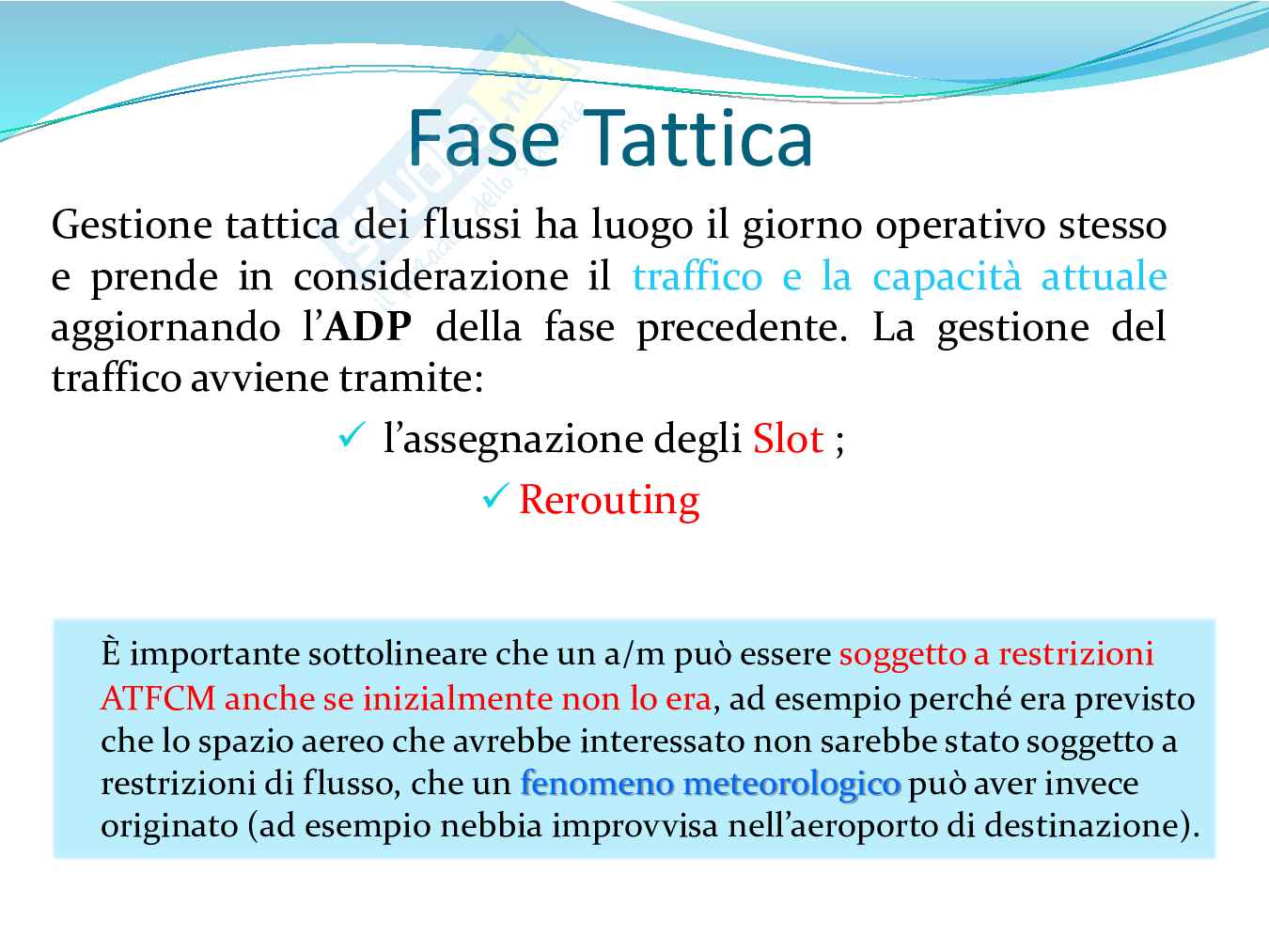 gestione del traffico aereo Pag. 16