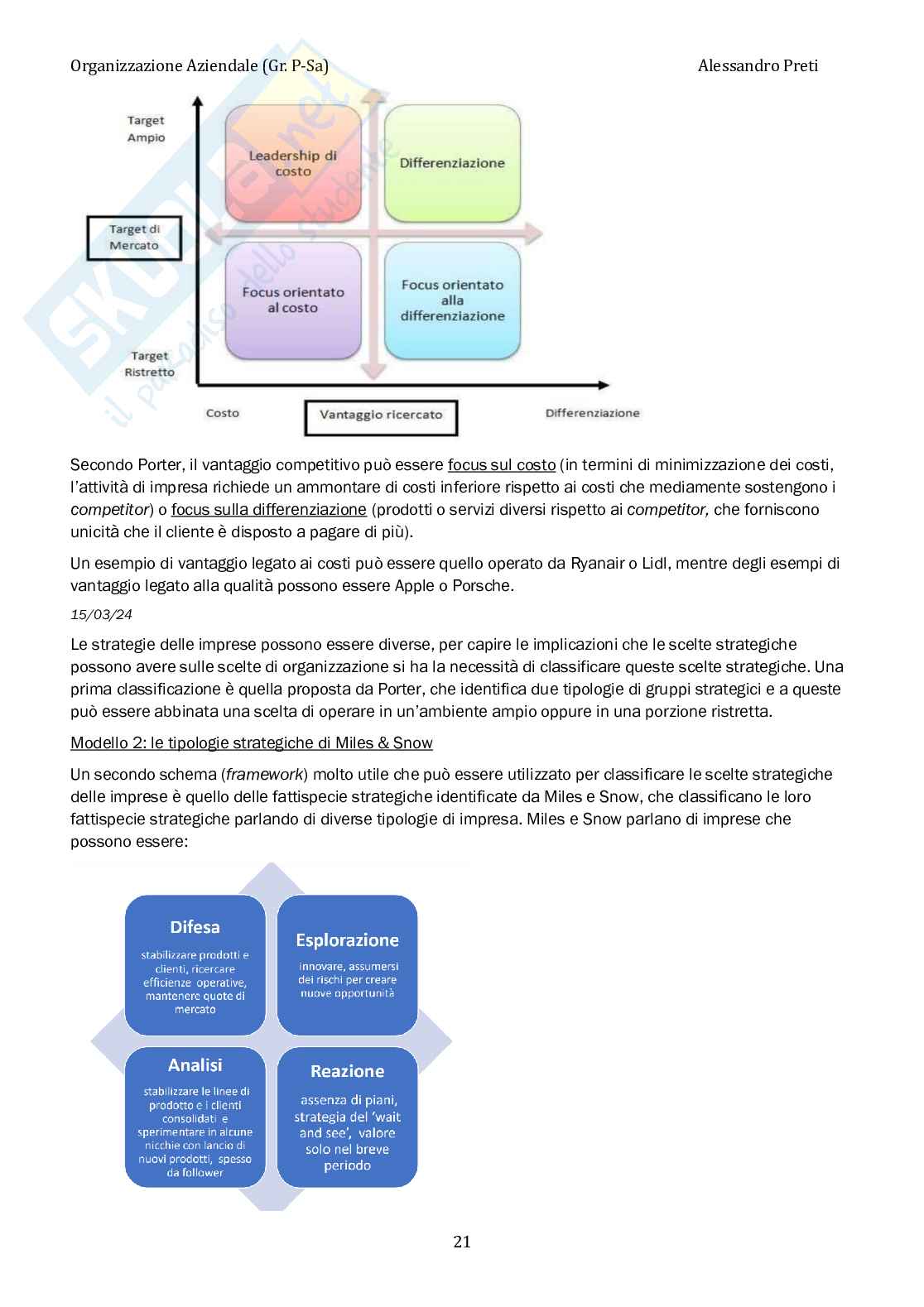 Organizzazione aziendale – Appunti completi, 120 pagine Pag. 21