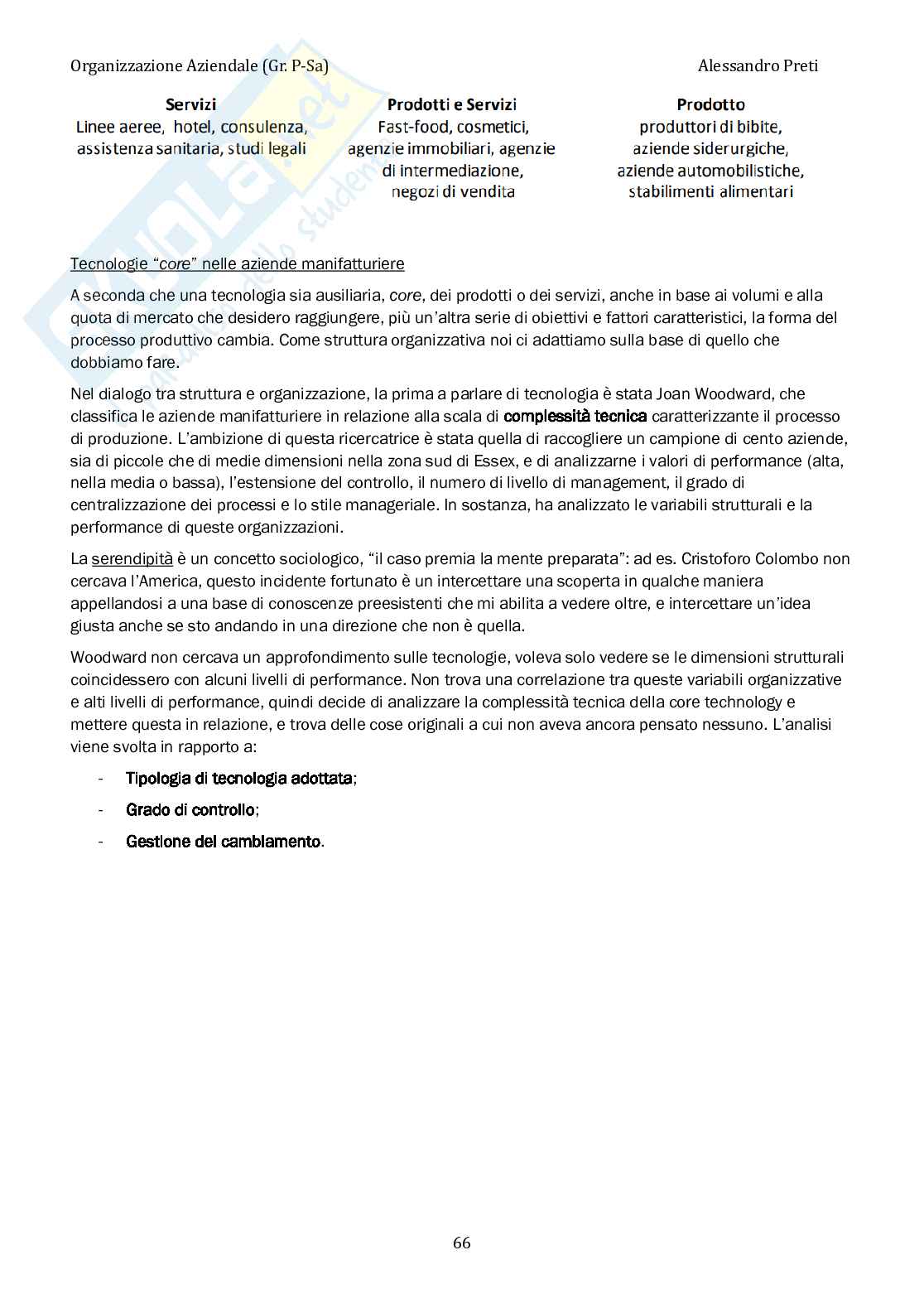 Organizzazione aziendale – Appunti completi, 120 pagine Pag. 66