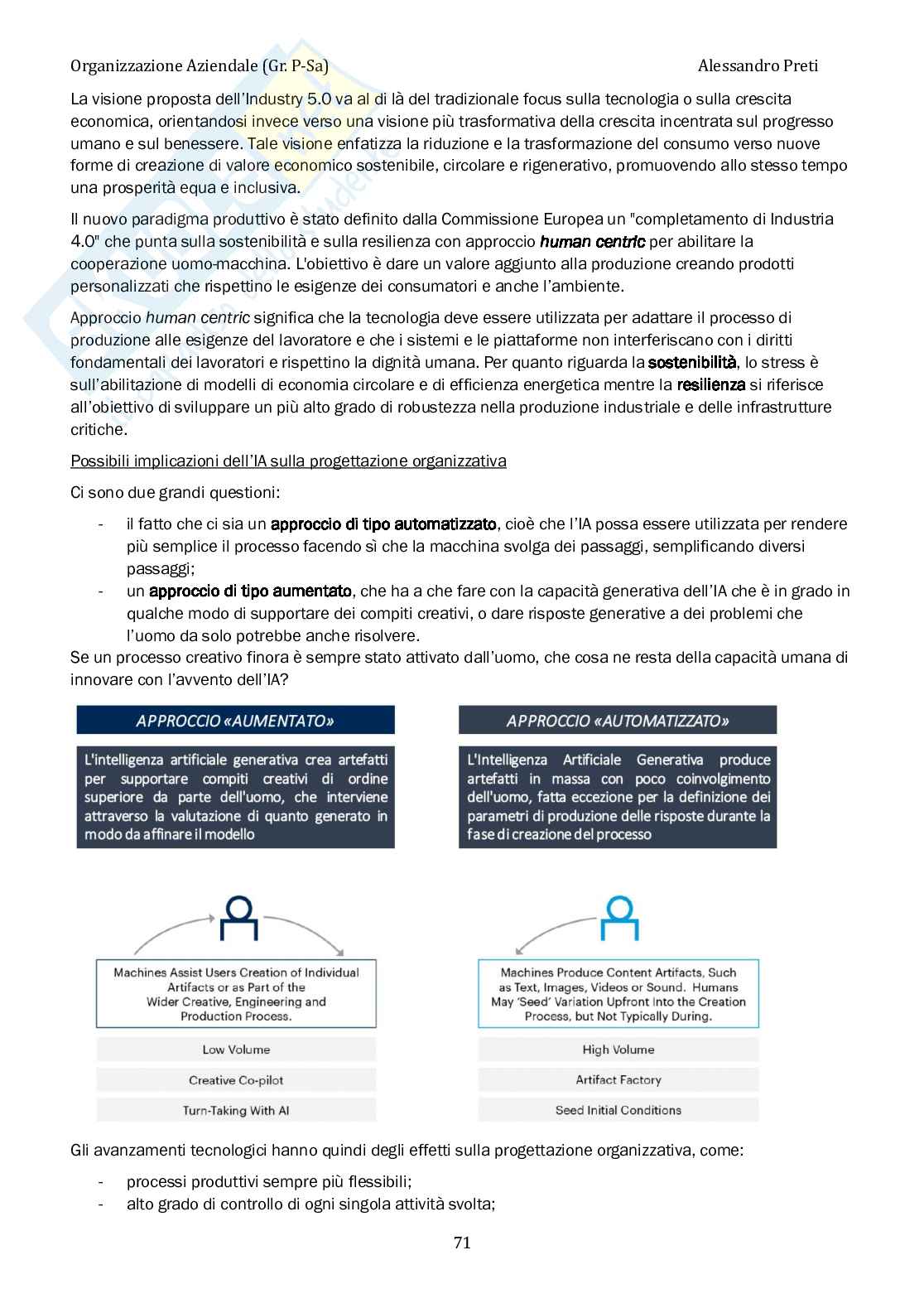 Organizzazione aziendale – Appunti completi, 120 pagine Pag. 71