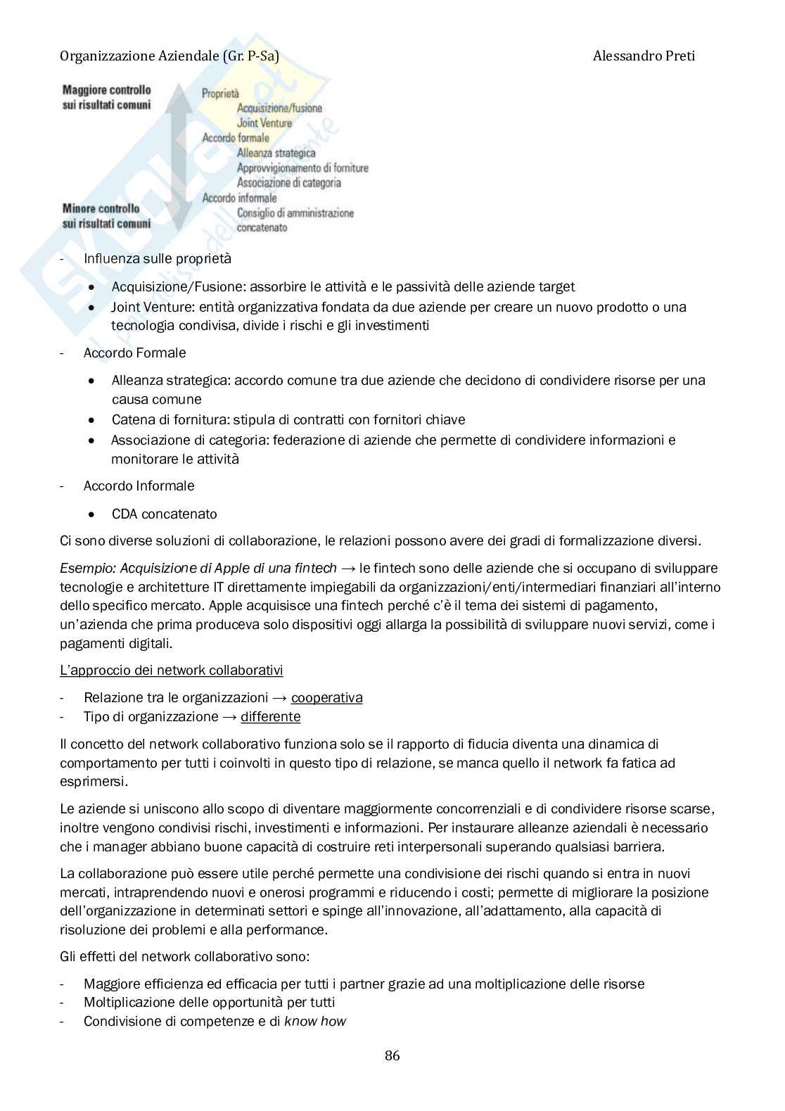 Organizzazione aziendale – Appunti completi, 120 pagine Pag. 86