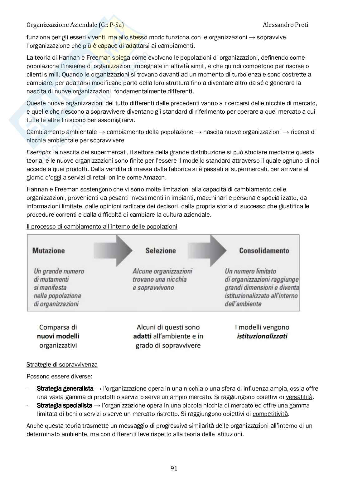 Organizzazione aziendale – Appunti completi, 120 pagine Pag. 91