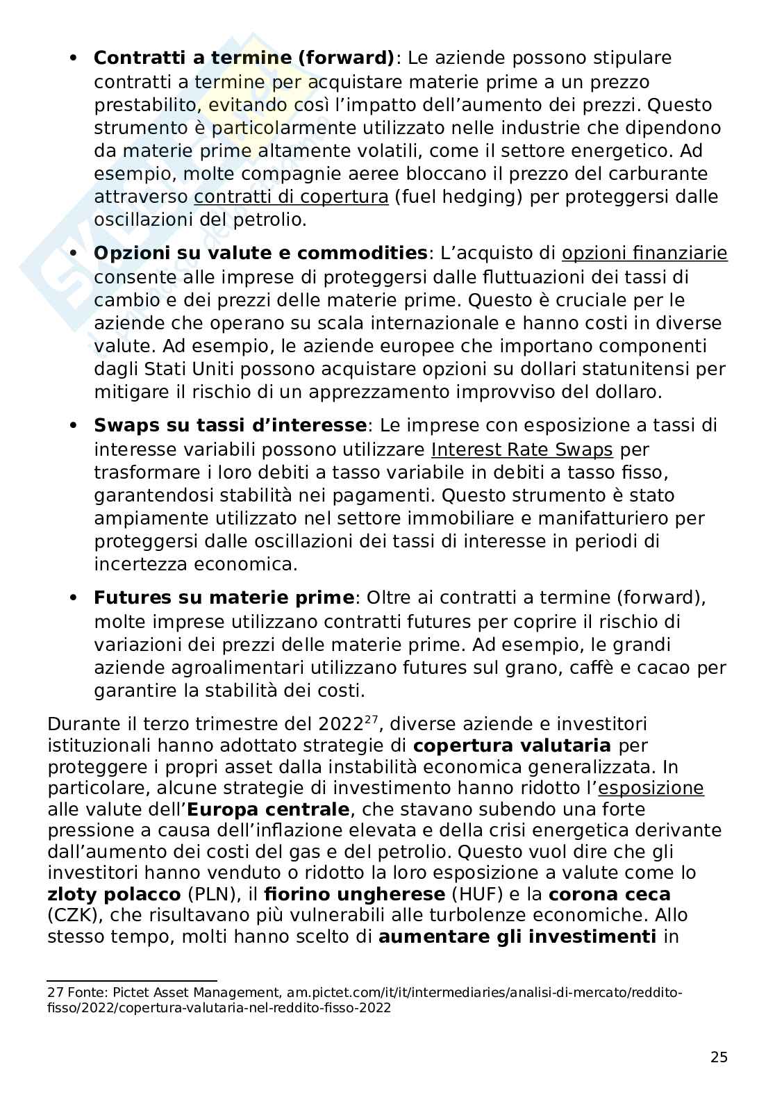Tesi su sistemi di protezione dall'inflazione Pag. 26