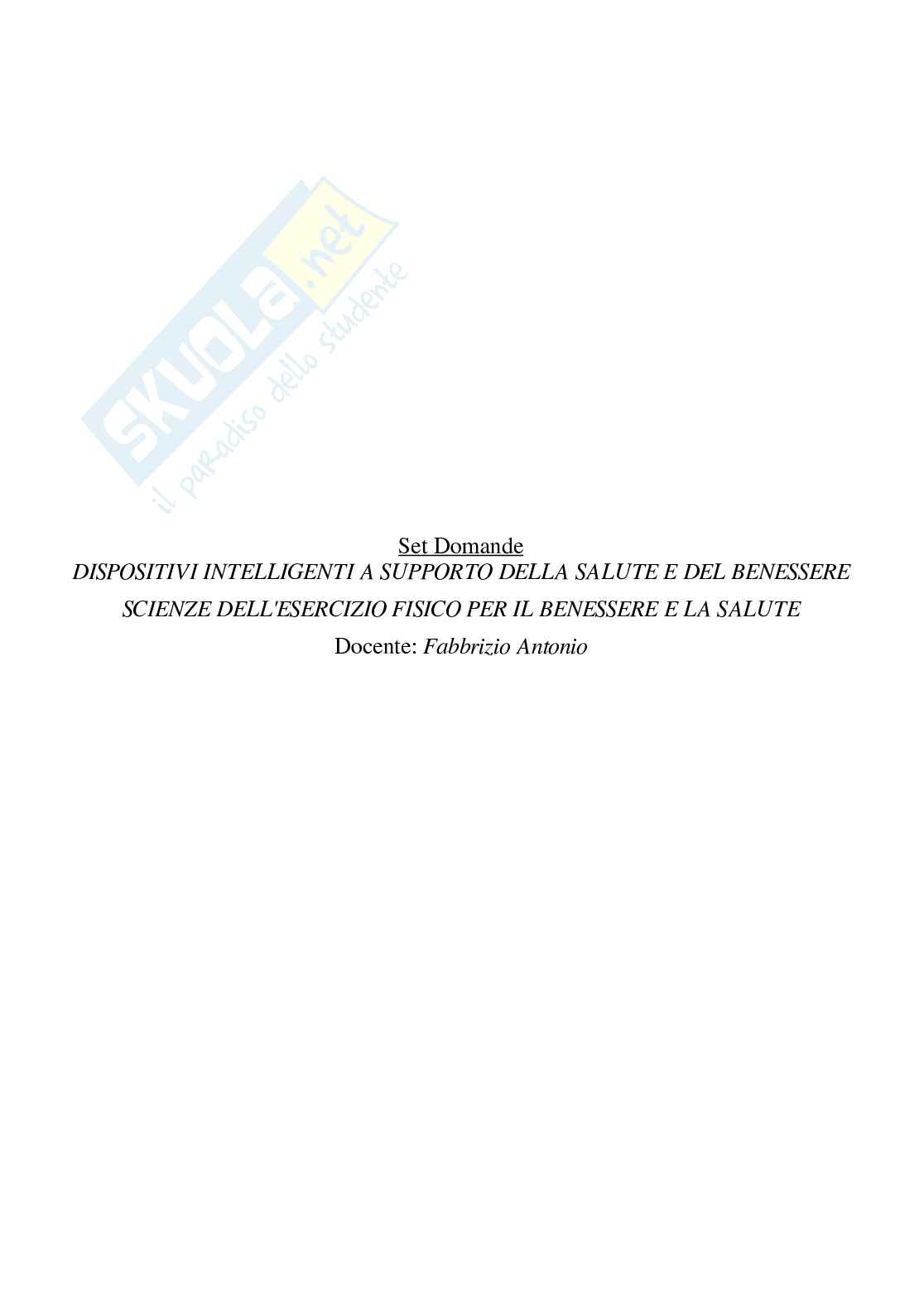 Paniere Dispositivi intelligenti a supporto della salute e del benessere (2026) - Risposte multiple corrette Pag. 2