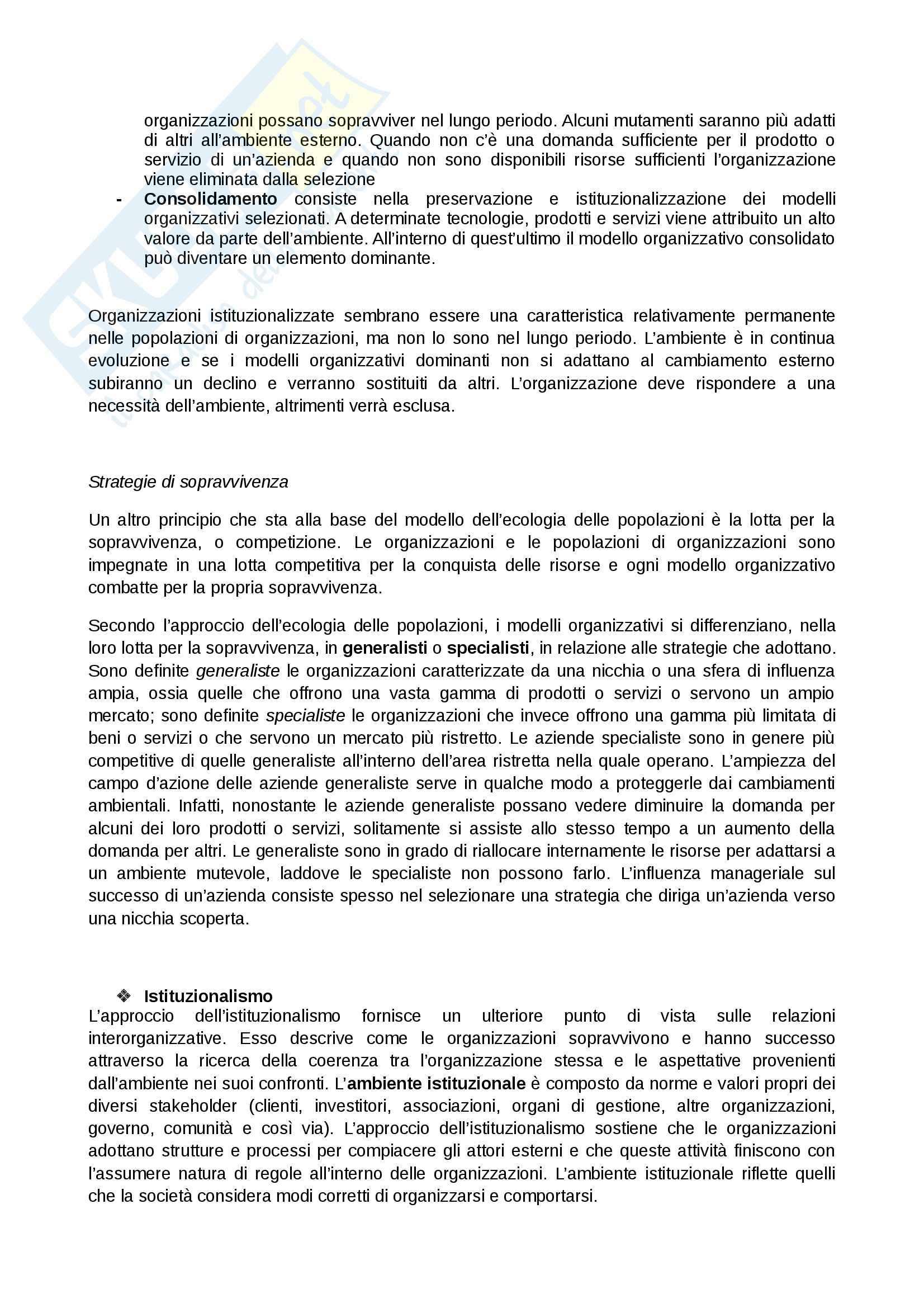 Riassunto esame Organizzazione Aziendale, prof. Manzolini, libro consigliato Organizzazione aziendale, Daft: prima parte Pag. 51
