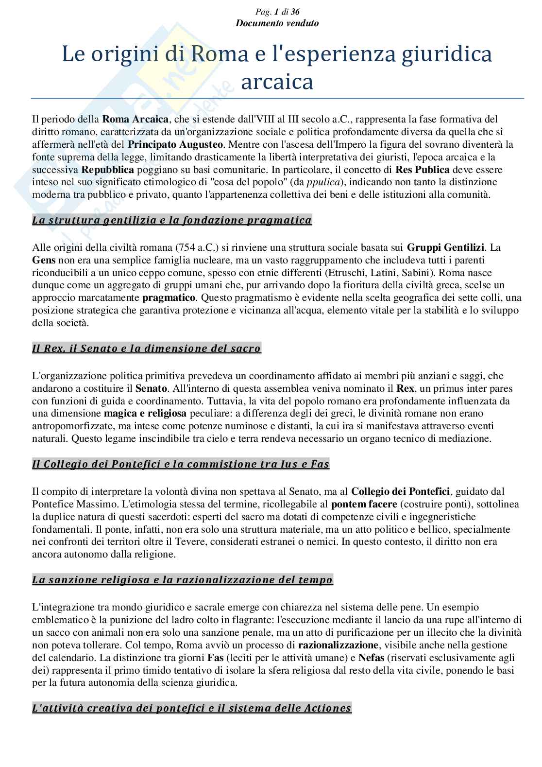 Riassunto esame Diritto romano, Prof. Frunzio Marina, libro consigliato Il metodo della giurisprudenza romana, Raggi Pag. 2