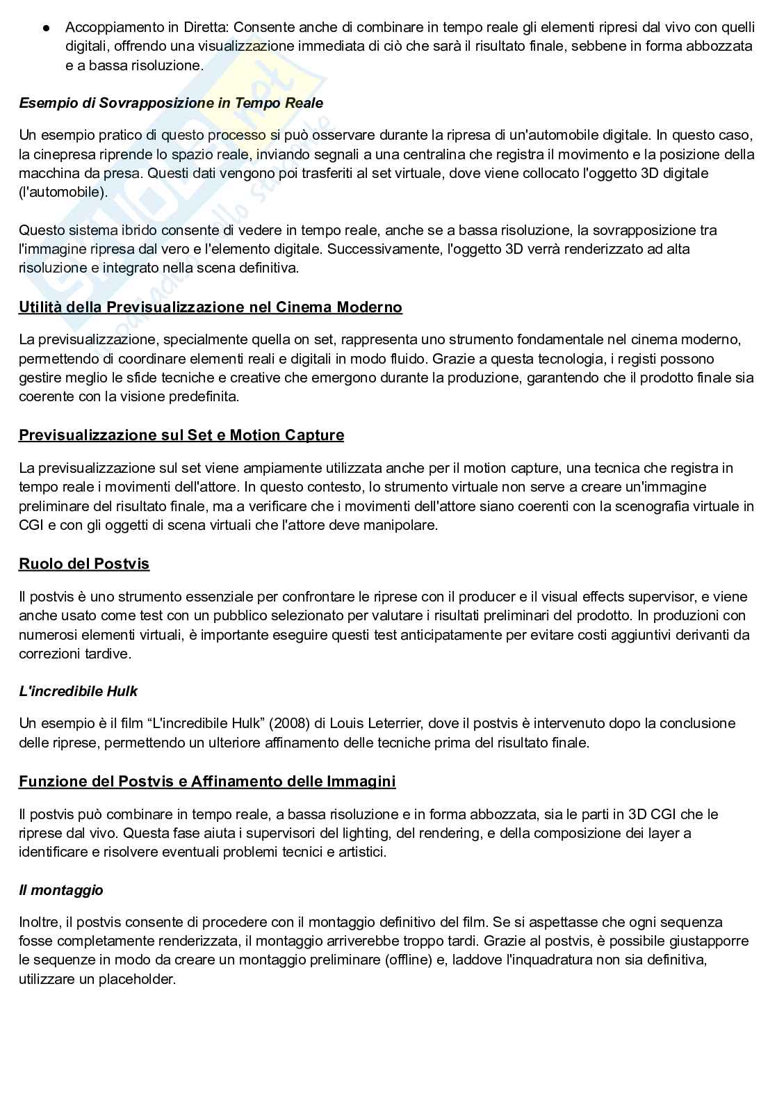 Appunti esame Tecnologie multimediali per il cinema e la televisione Pag. 11