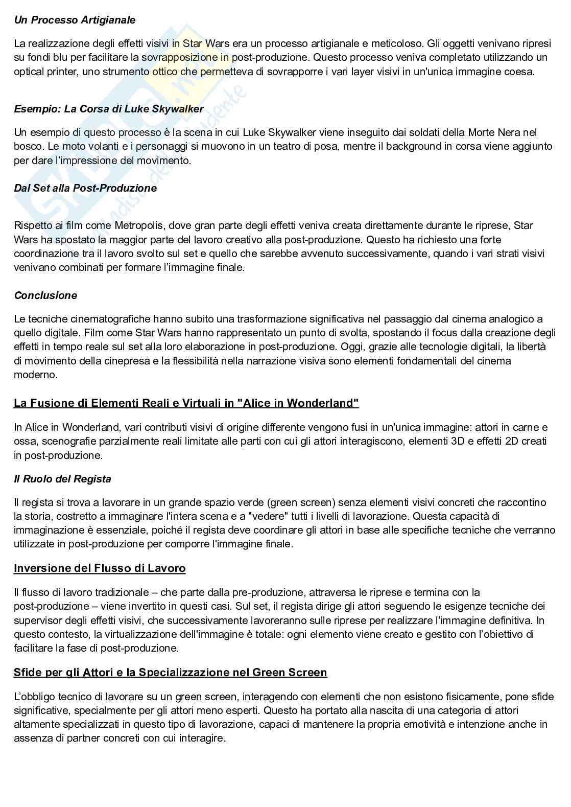 Appunti esame Tecnologie multimediali per il cinema e la televisione Pag. 6