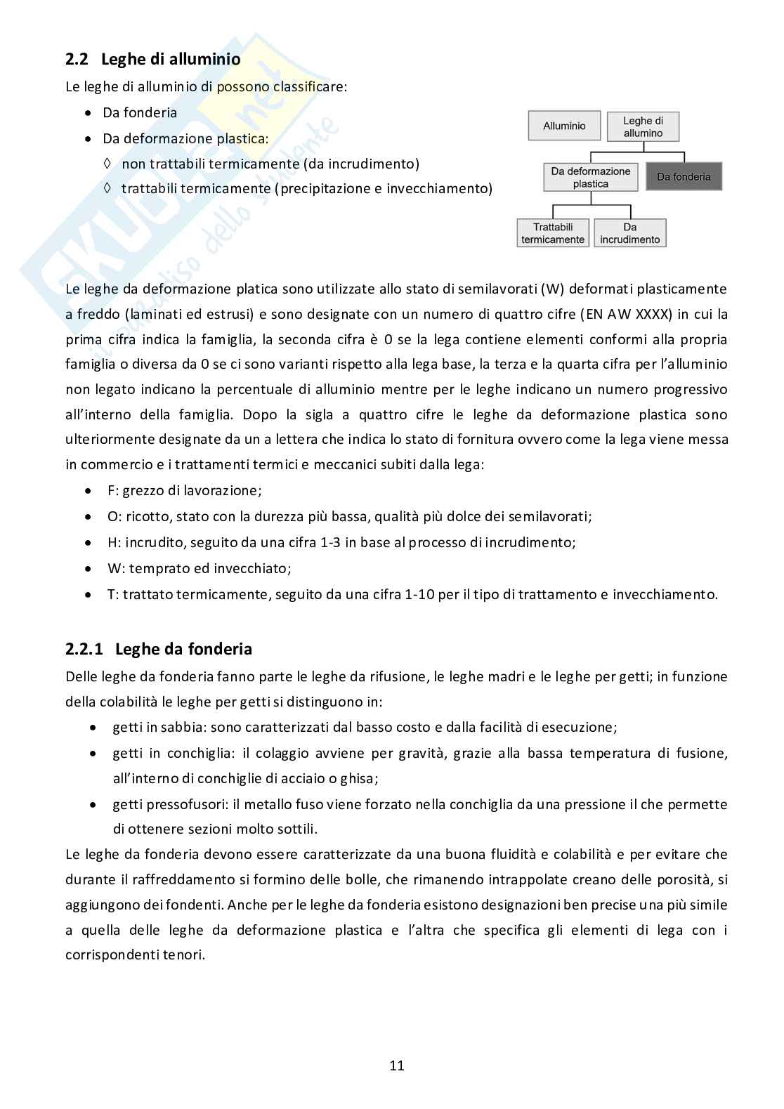 Appunti Lavorazione Materiali Aereonautici (LMA) Pag. 11