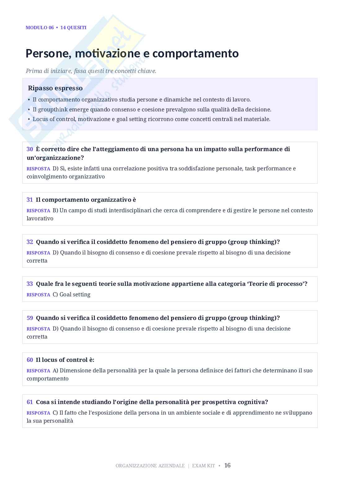 Giuda di ripasso di Statistica per l'economia Pag. 16
