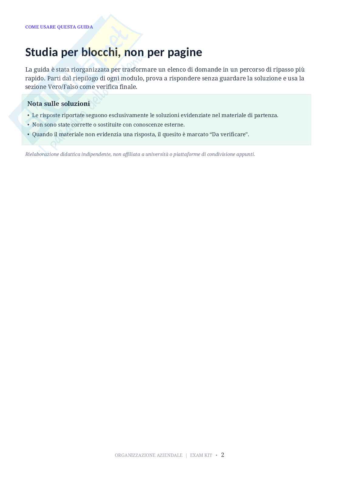 Giuda di ripasso di Statistica per l'economia Pag. 2