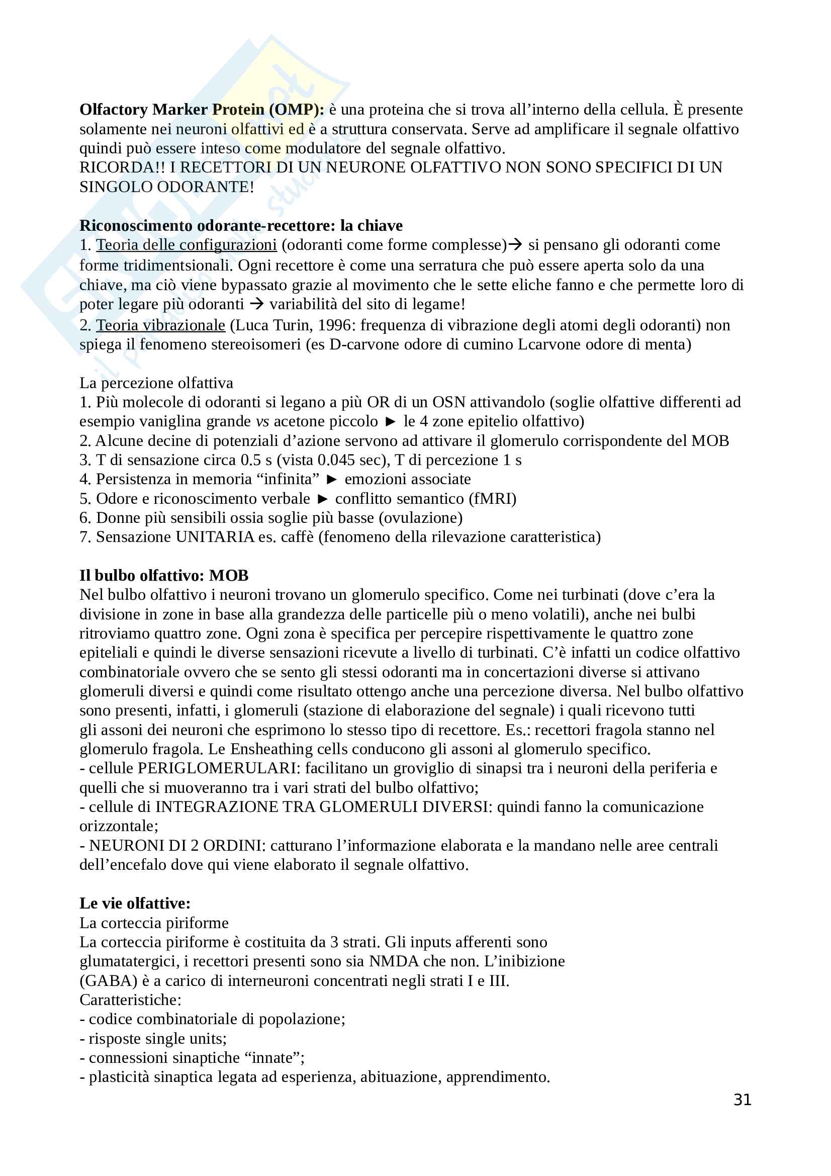 Psicobiologia e psicologia animale Pag. 31